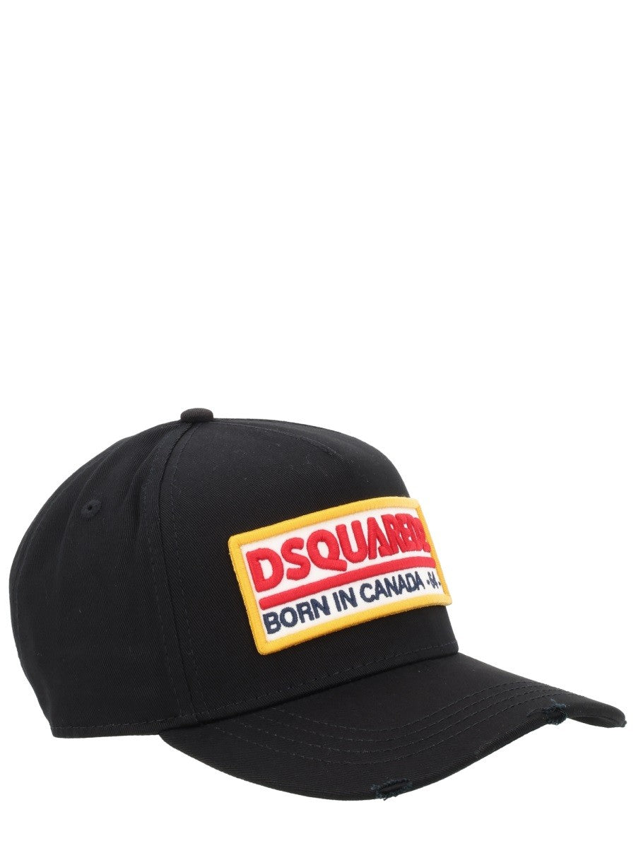 Dsquared2 Pet met logopatch – Zwart