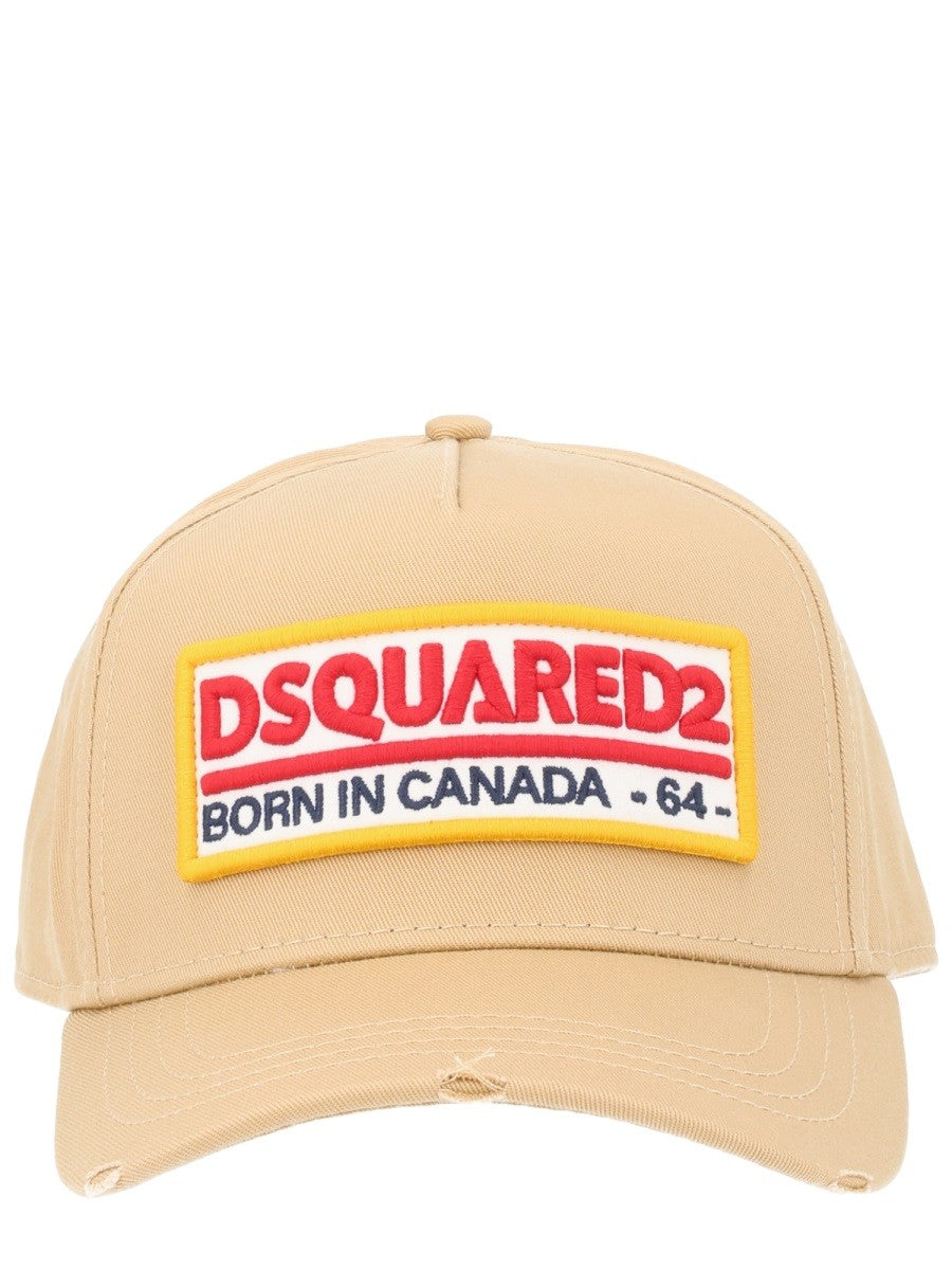 Dsquared2 Pet met logopatch – Beige