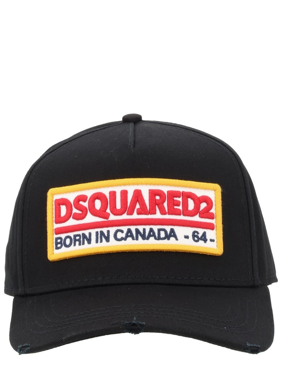 Dsquared2 Pet met logopatch – Zwart