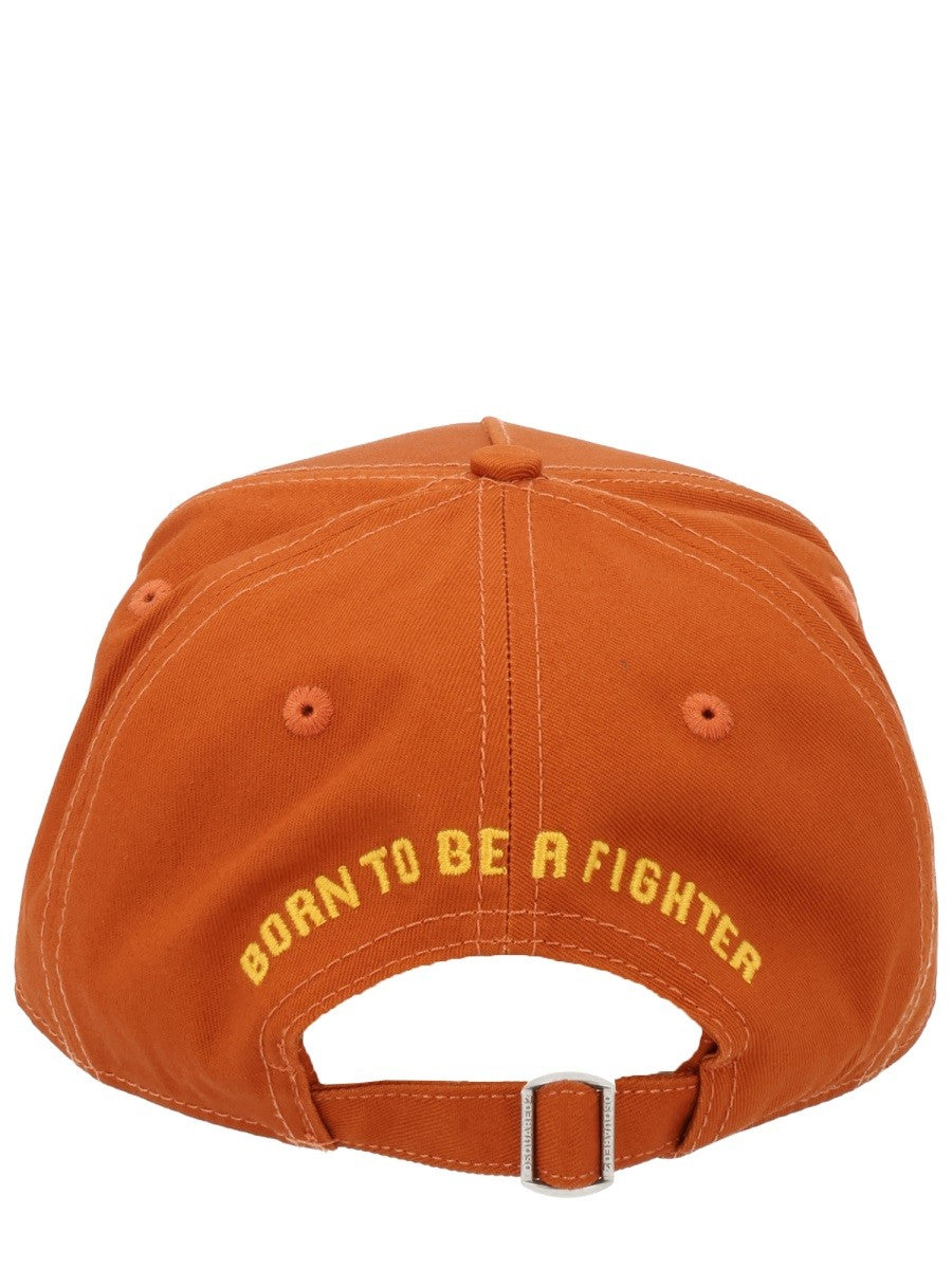 Dsquared2 Pet met logopatch – Oranje
