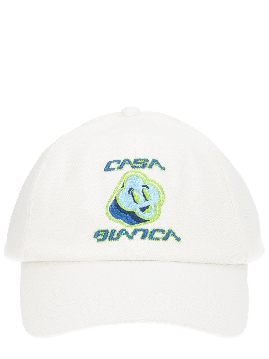 Casablanca Pet met logo – Wit