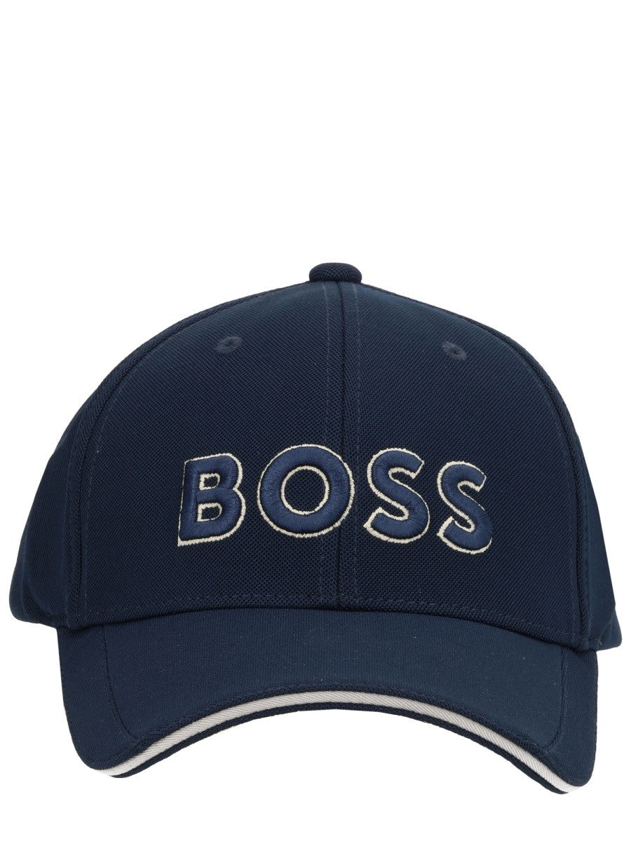 Boss Pet met logo – Marineblauw