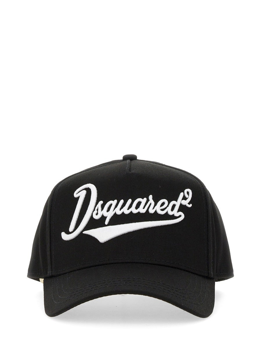 Dsquared2 Pet met logo – Zwart