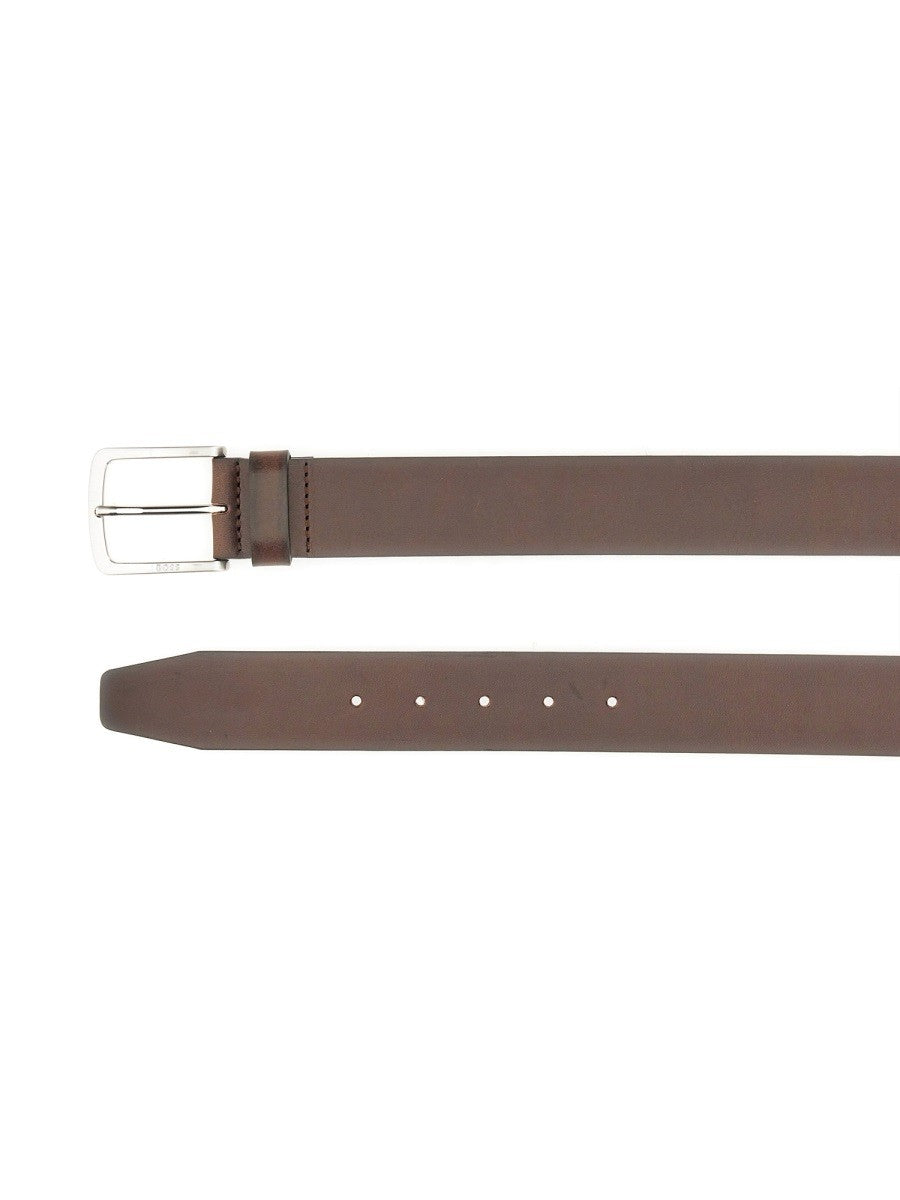 Boss Jor-V Leren Riem met gesp – Bruin