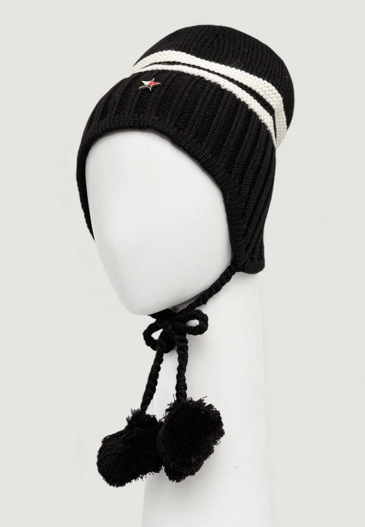 Tommy Hilfiger Muts van Wol en Acryl – Zwart