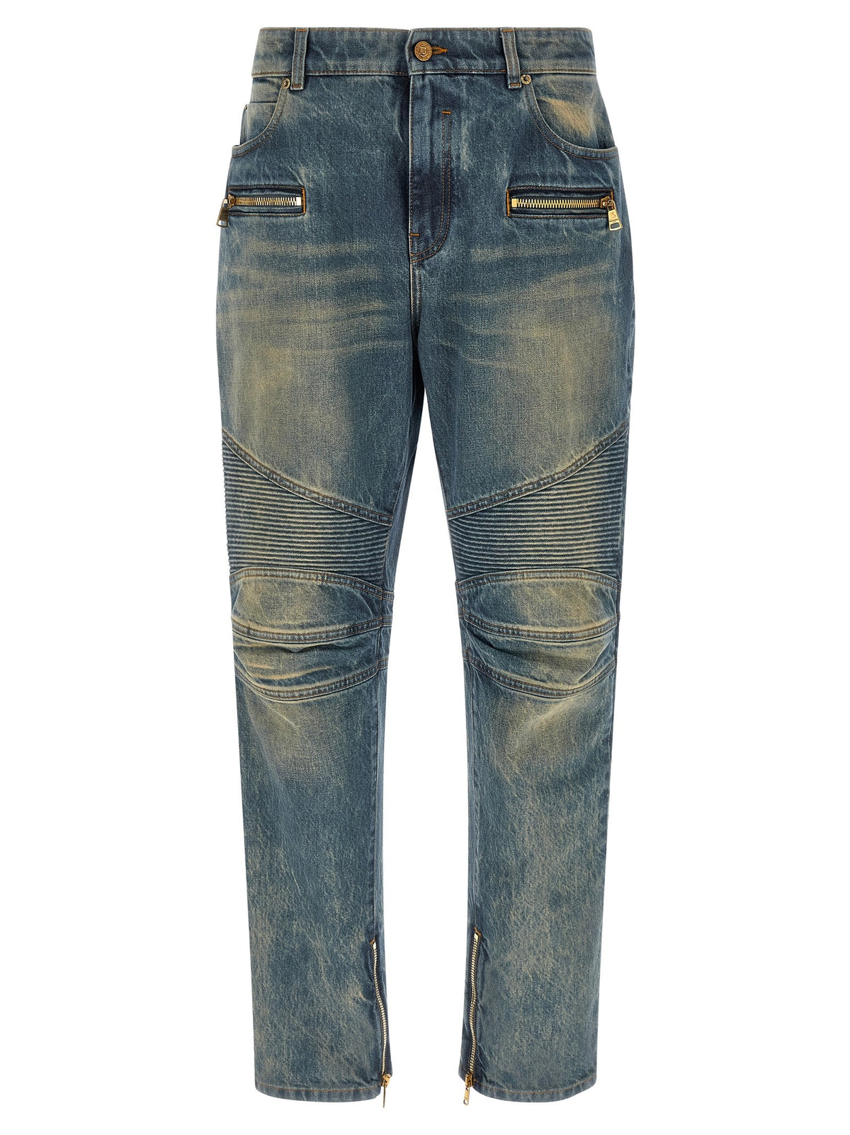 Balmain Biker Jeans – Middenblauw