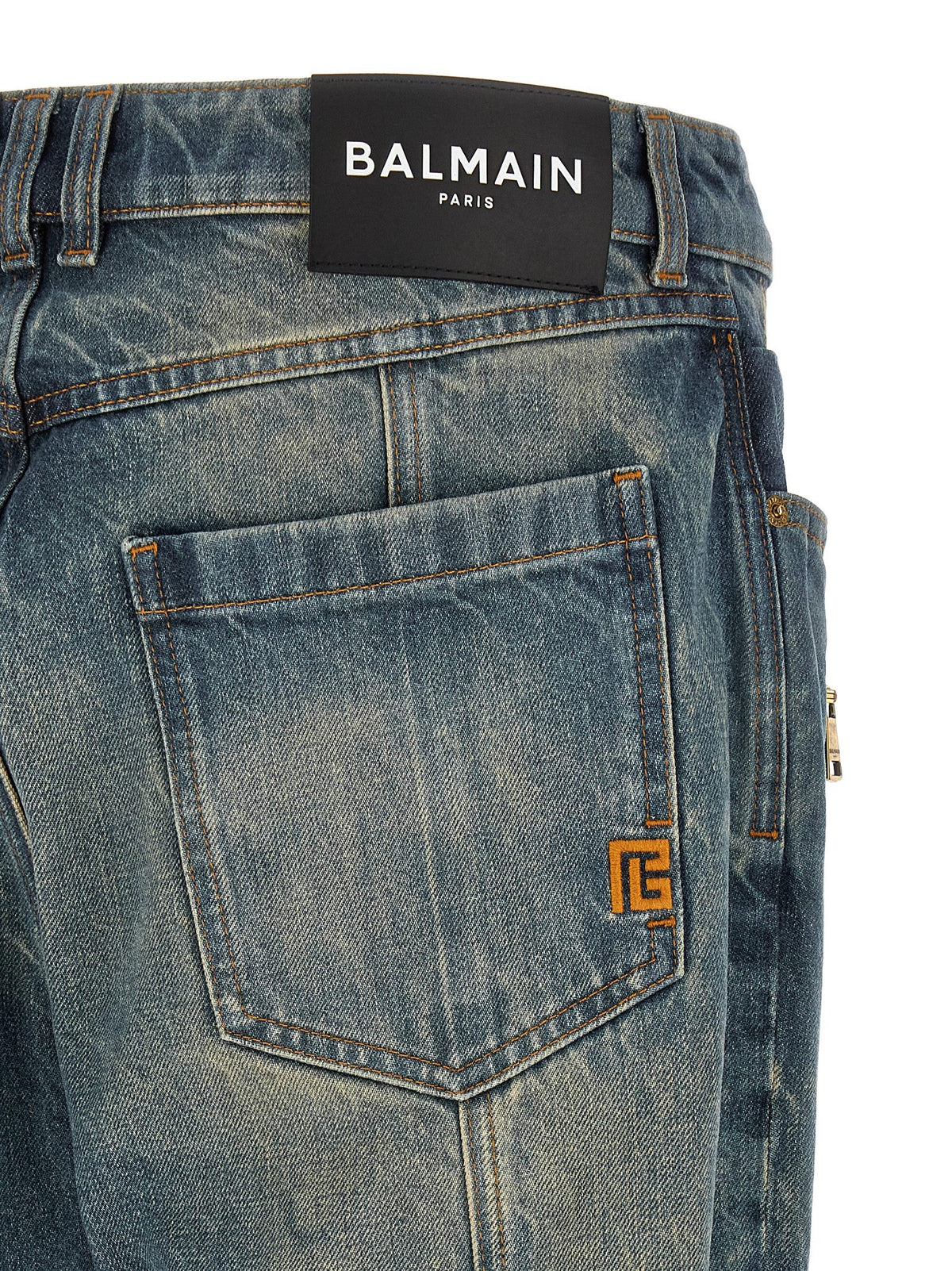 Balmain Biker Jeans – Middenblauw
