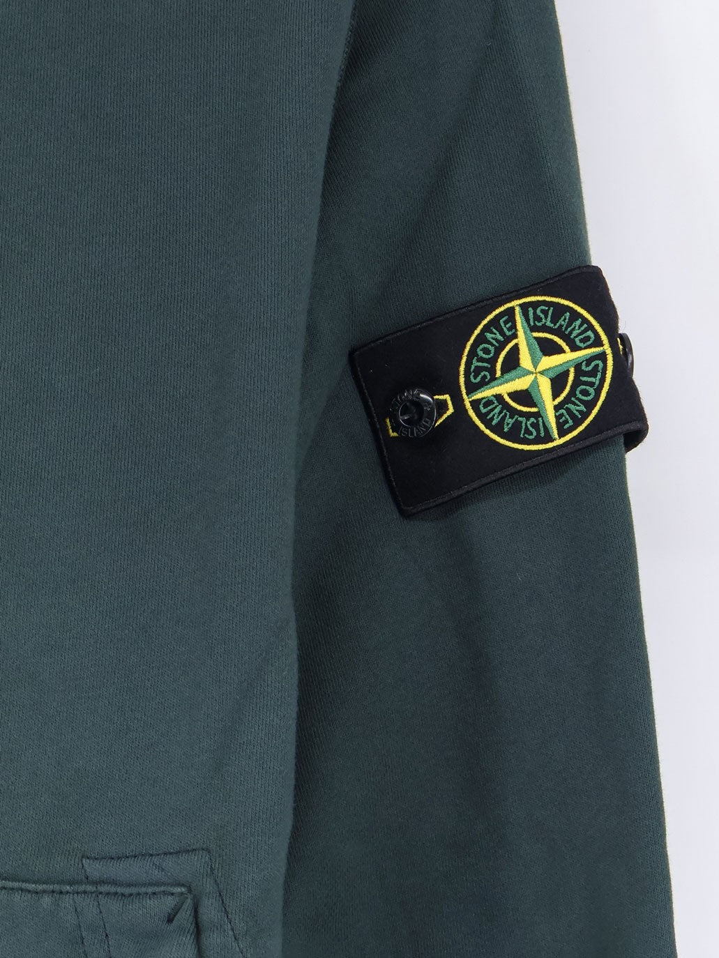 Stone Island Hoodie met rits – Petrol