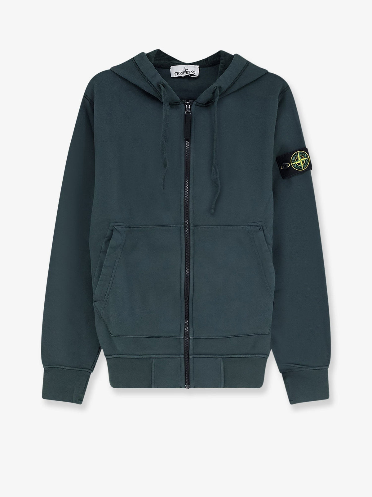 Stone Island Hoodie met rits – Petrol