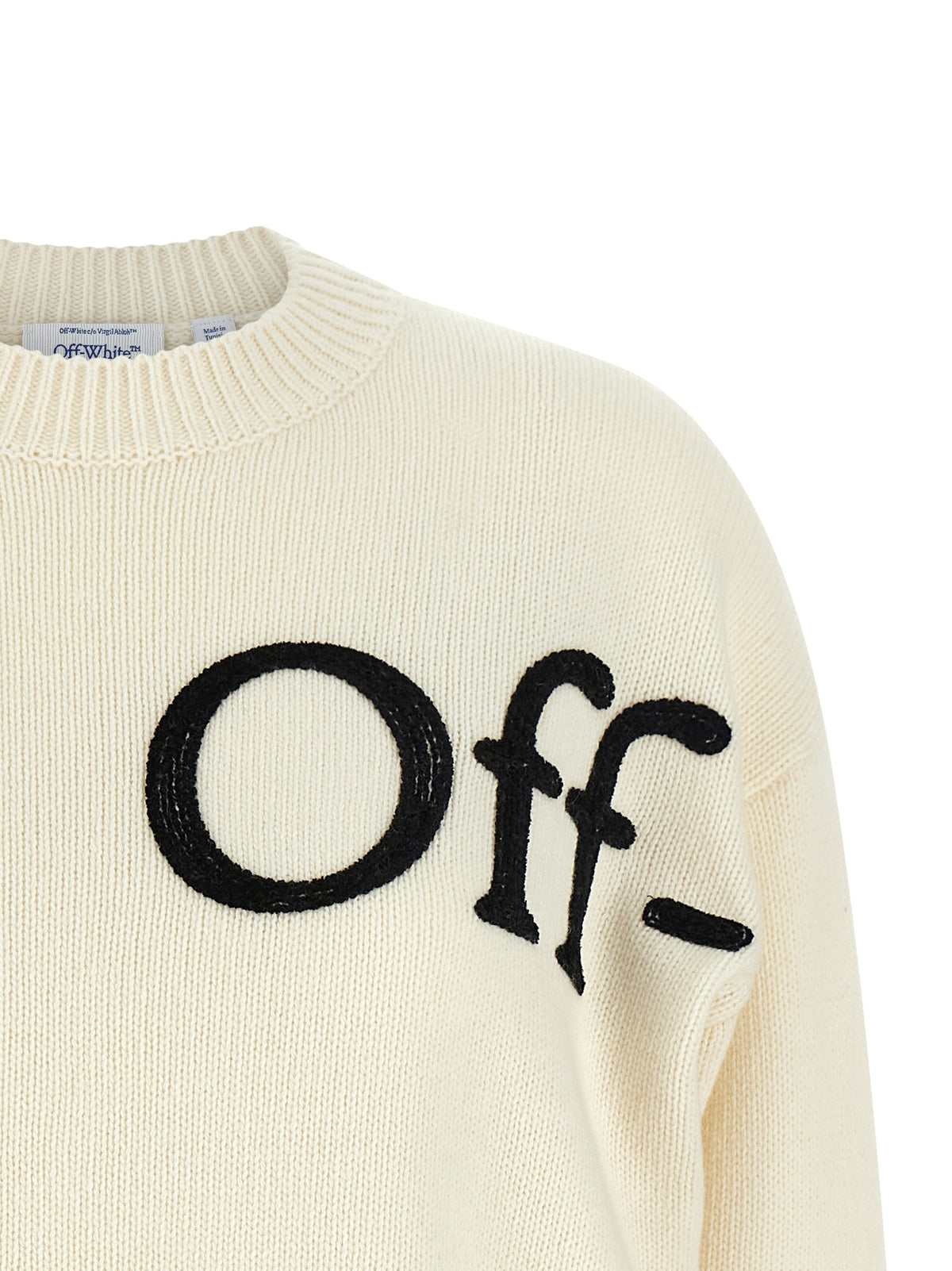 Off-White Bookish Shared Trui – Gebroken wit / Zwart