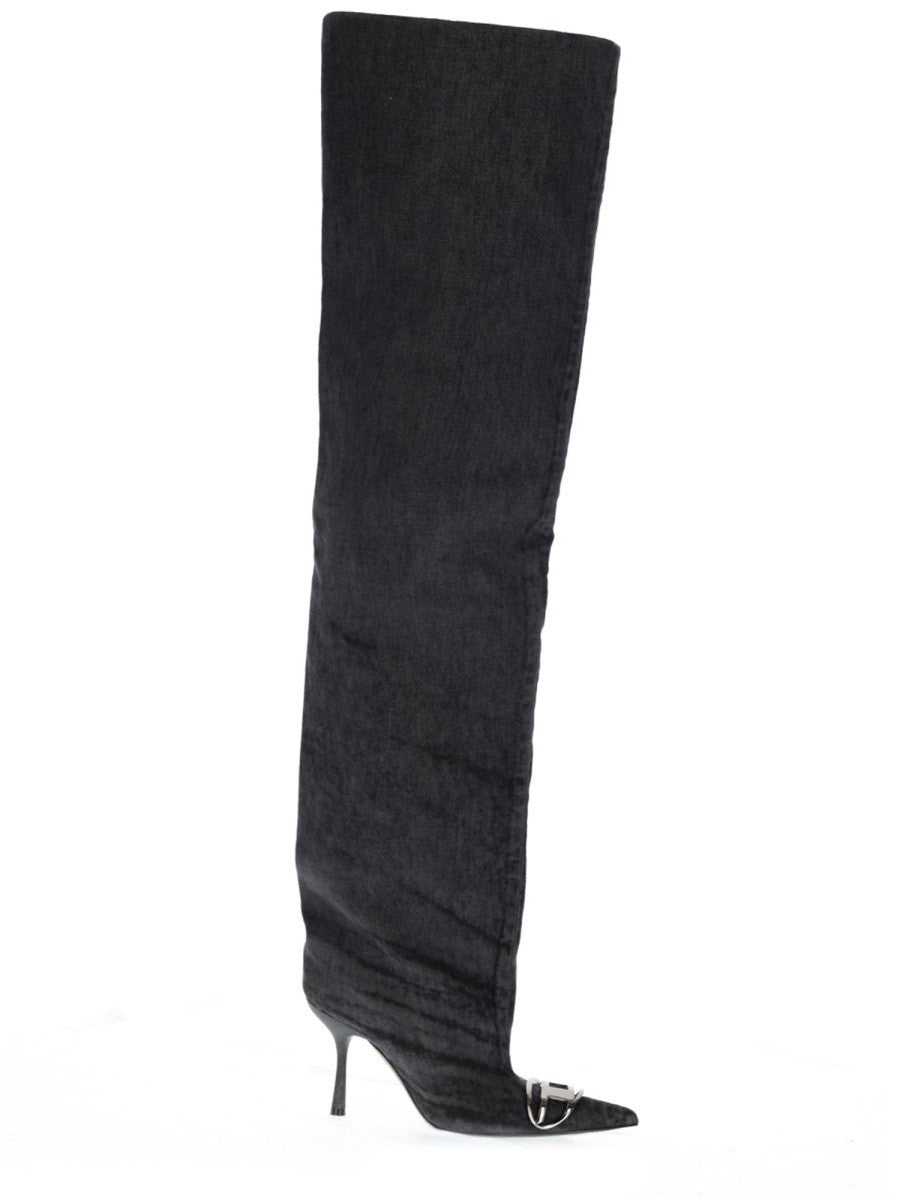 Diesel D-Venus 90 Overknee laarzen – Zwart