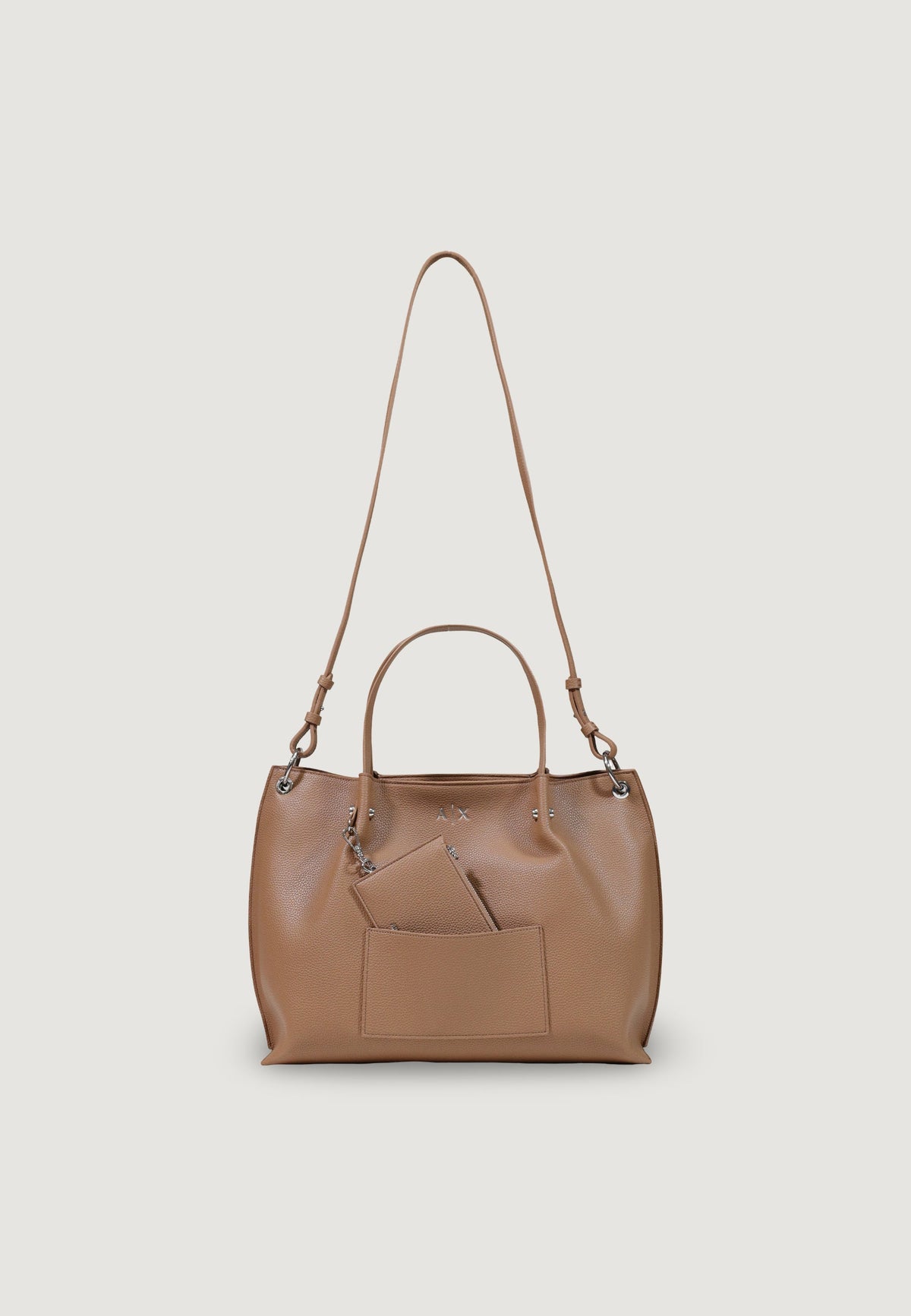 Armani Exchange Grote Schoudertas – Beige