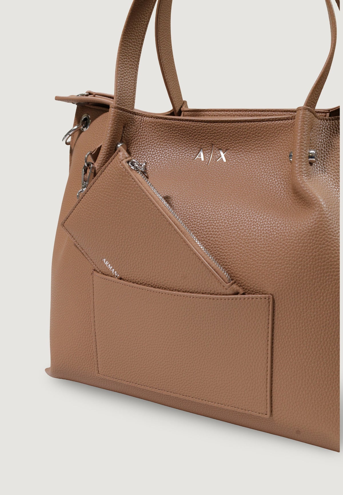 Armani Exchange Grote Schoudertas – Beige