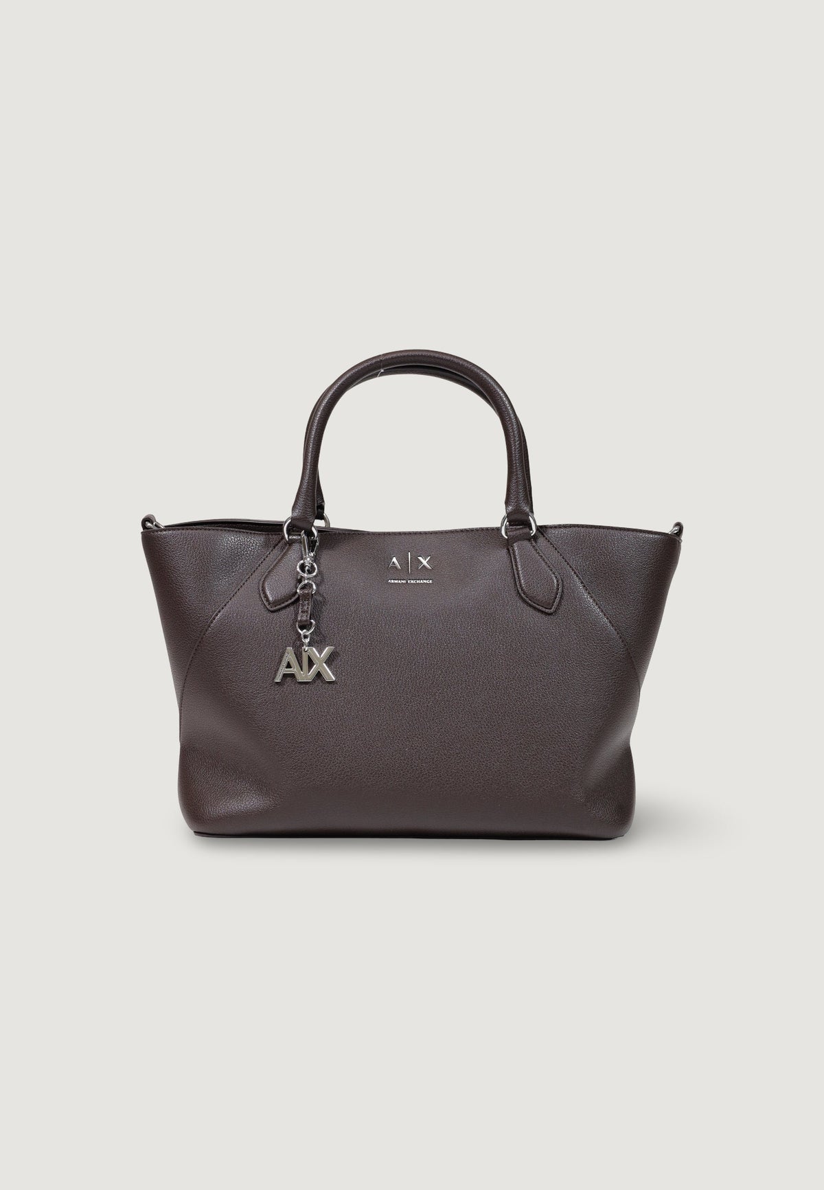 Armani Exchange Grote Polyurethaan Handtas – Bruin