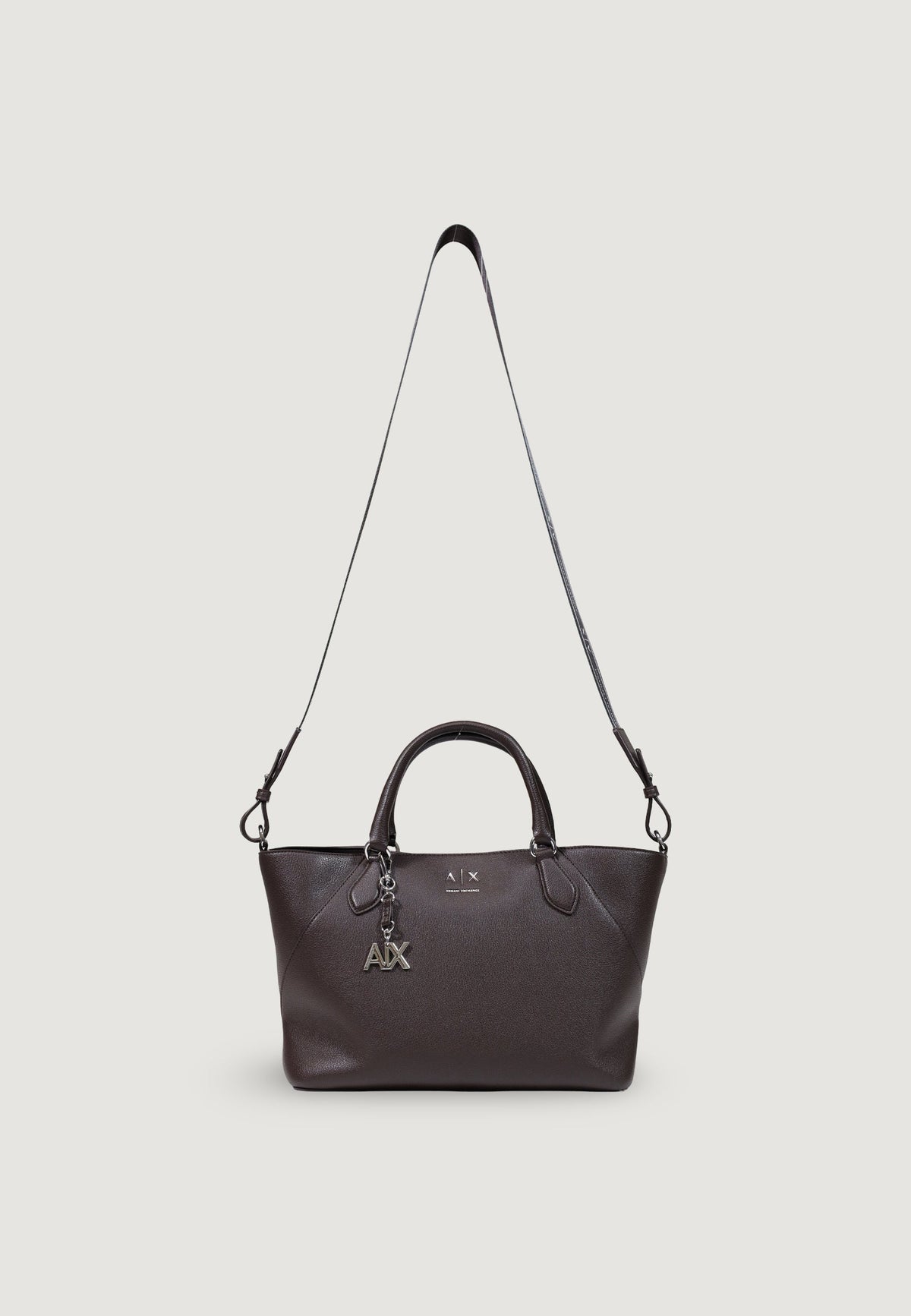 Armani Exchange Grote Polyurethaan Handtas – Bruin