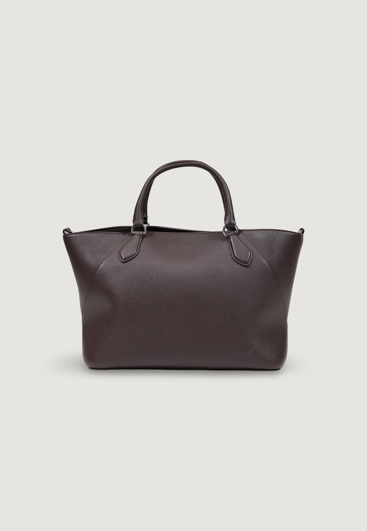 Armani Exchange Grote Polyurethaan Handtas – Bruin