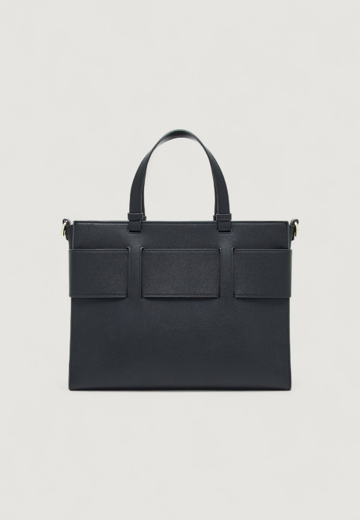 Armani Exchange Imitatieleren Handtas met Schouderriem – Zwart
