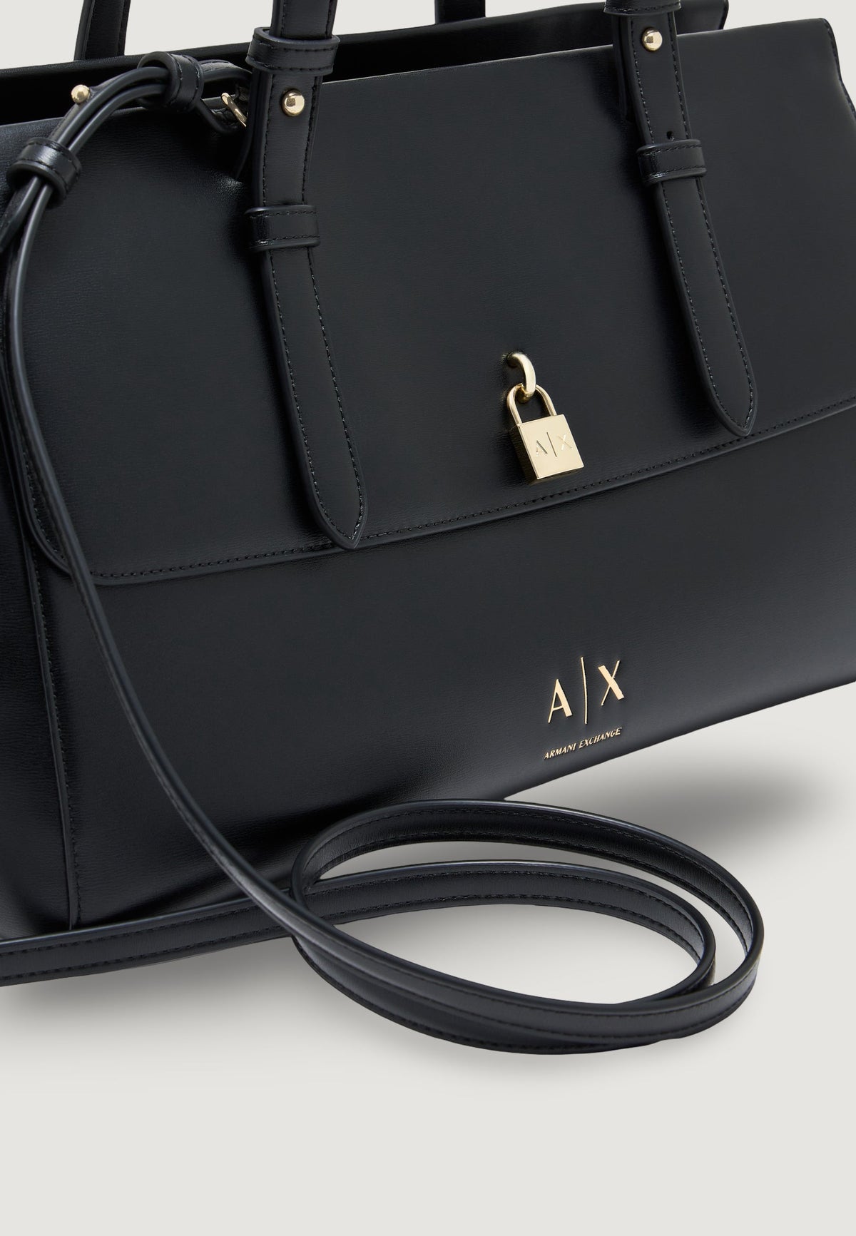 Armani Exchange Grote Schoudertas – Zwart