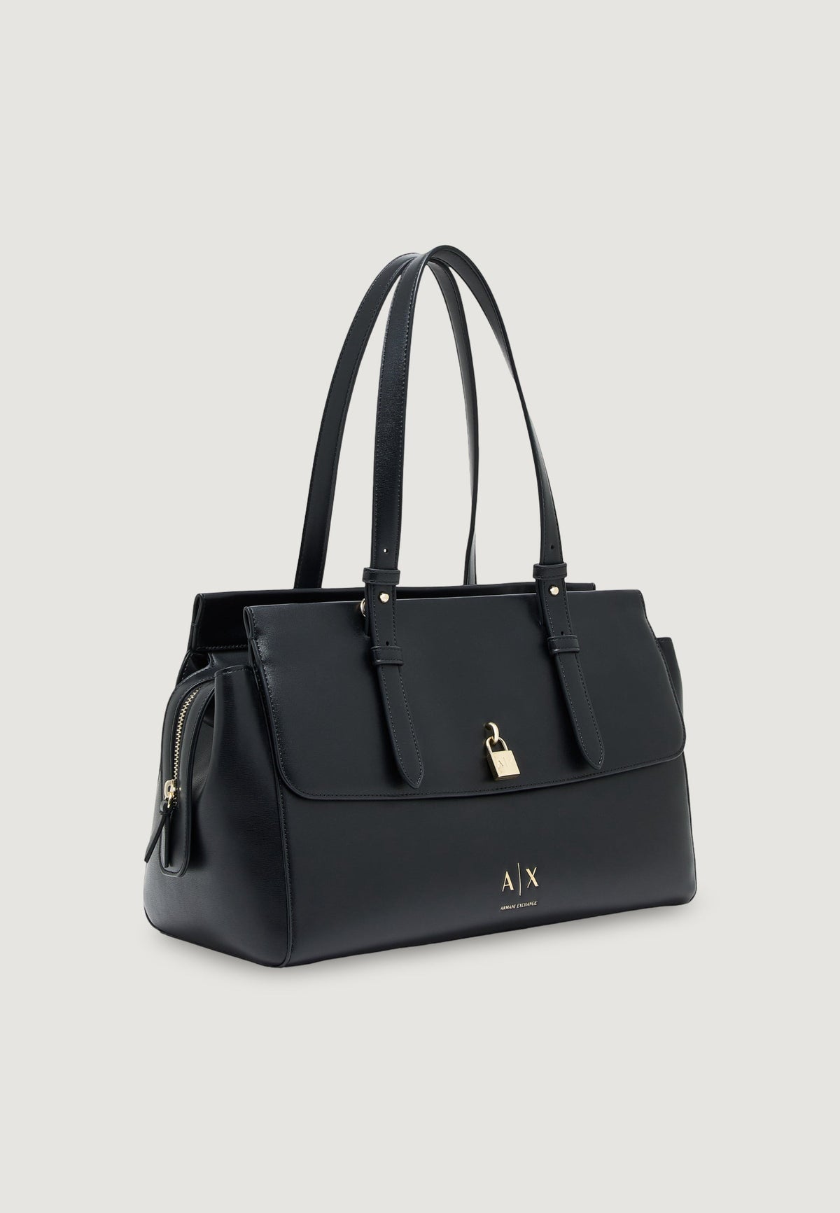 Armani Exchange Grote Schoudertas – Zwart