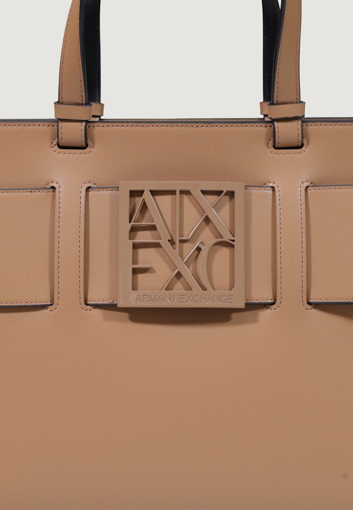 Armani Exchange Grote Handtas met Binnenvakken – Bruin