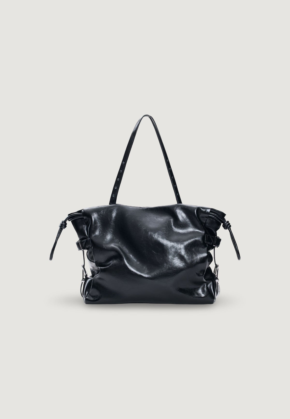 Desigual Galaxy Lifta 2.0 Shopper met plooien en gespen – Zwart