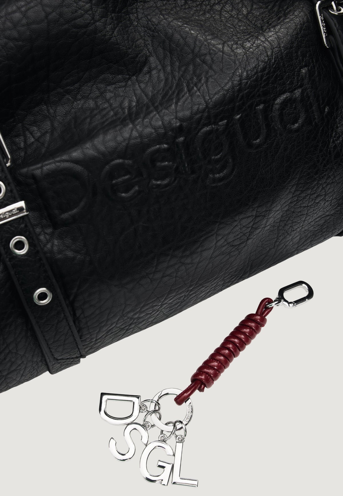 Desigual Half Logo Lanuza Schoudertas – Zwart