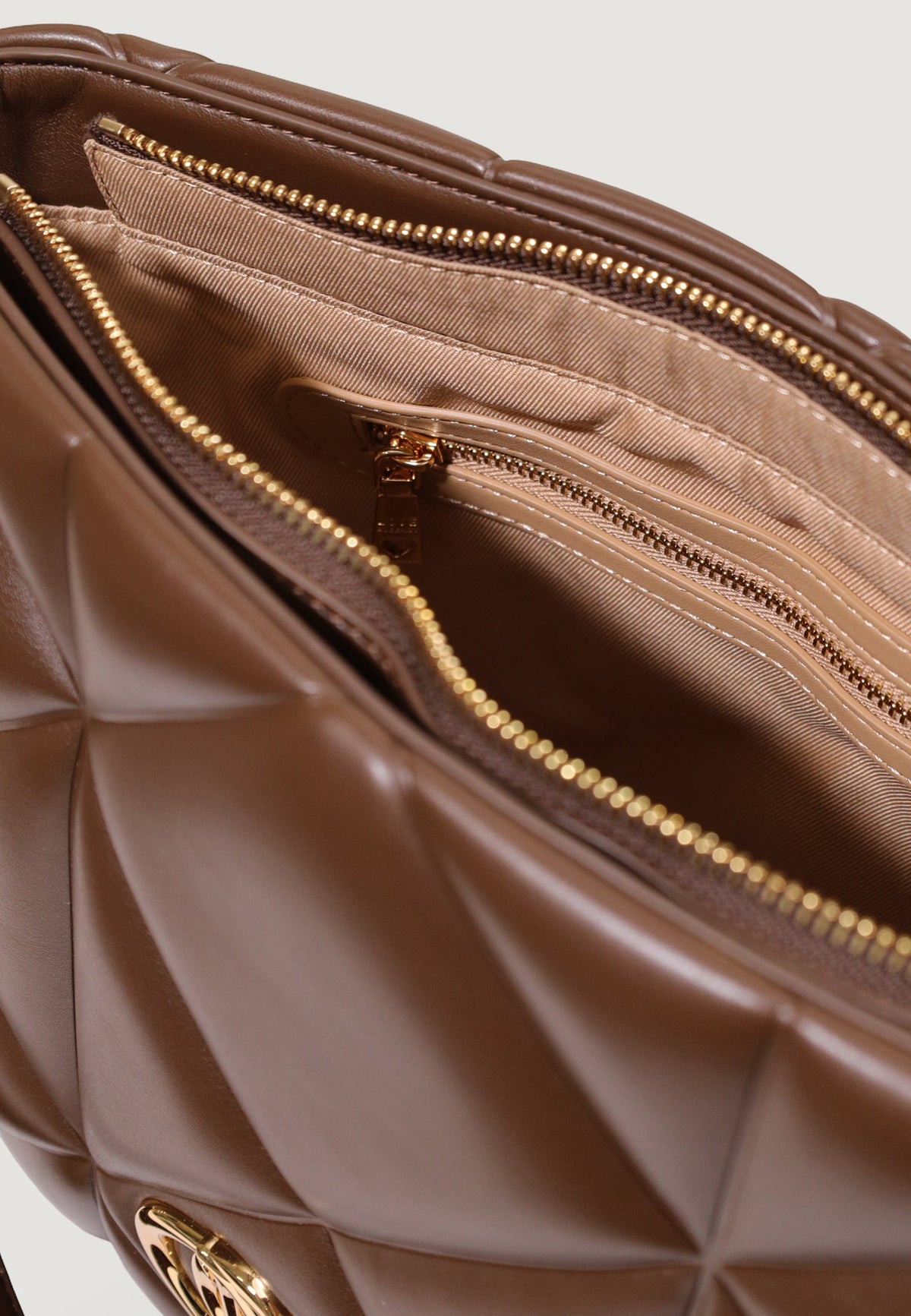 Love Moschino Handtas met Binnenzak – Bruin