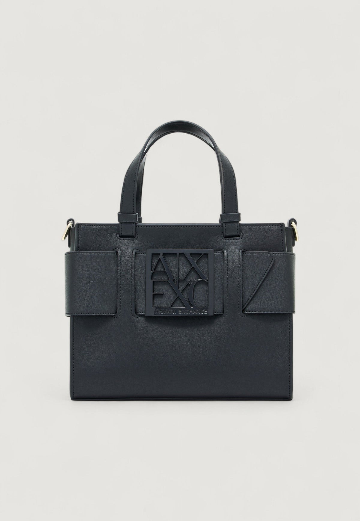 Armani Exchange Polyurethaan Handtas met Schouderriem – Zwart
