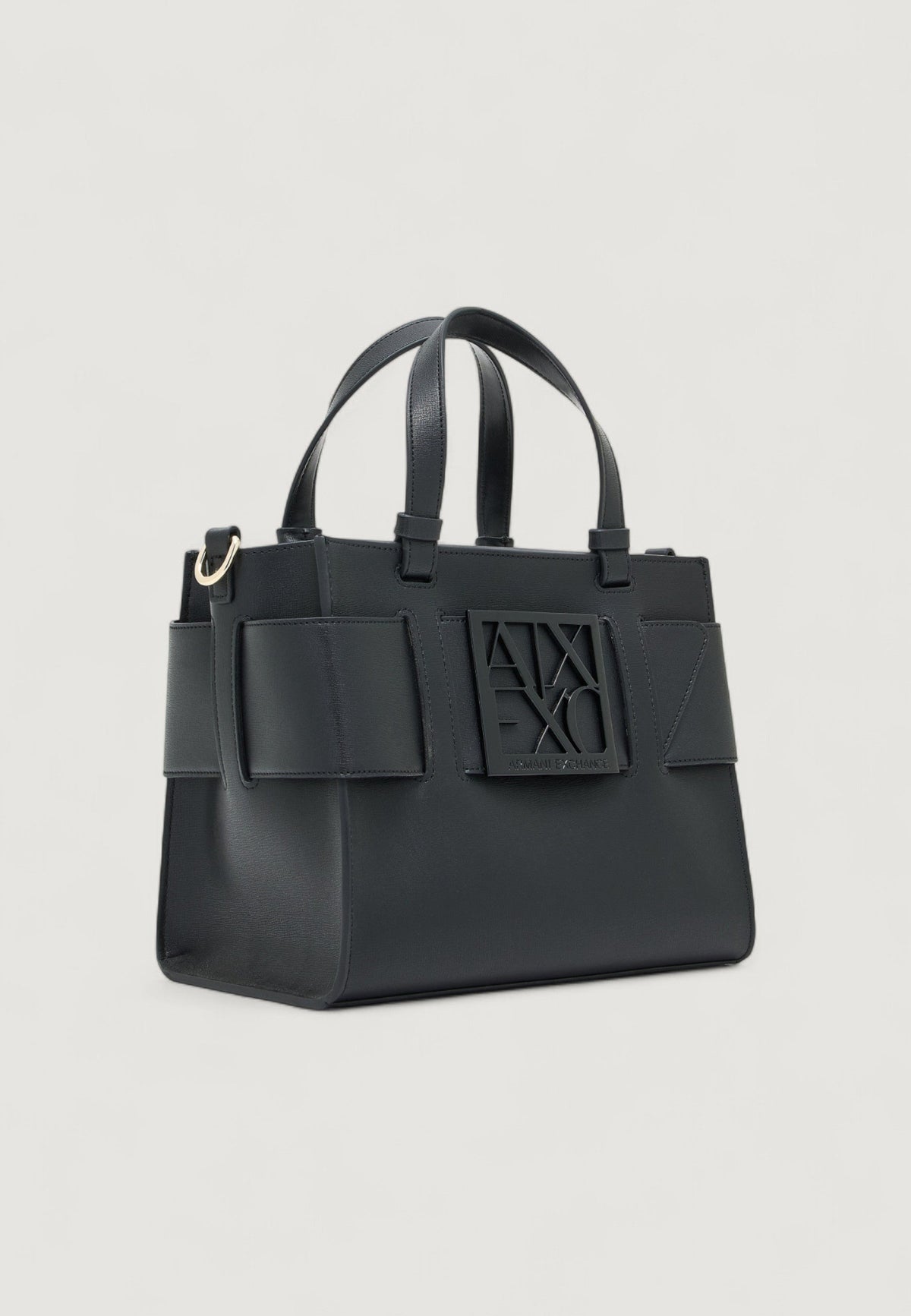 Armani Exchange Polyurethaan Handtas met Schouderriem – Zwart