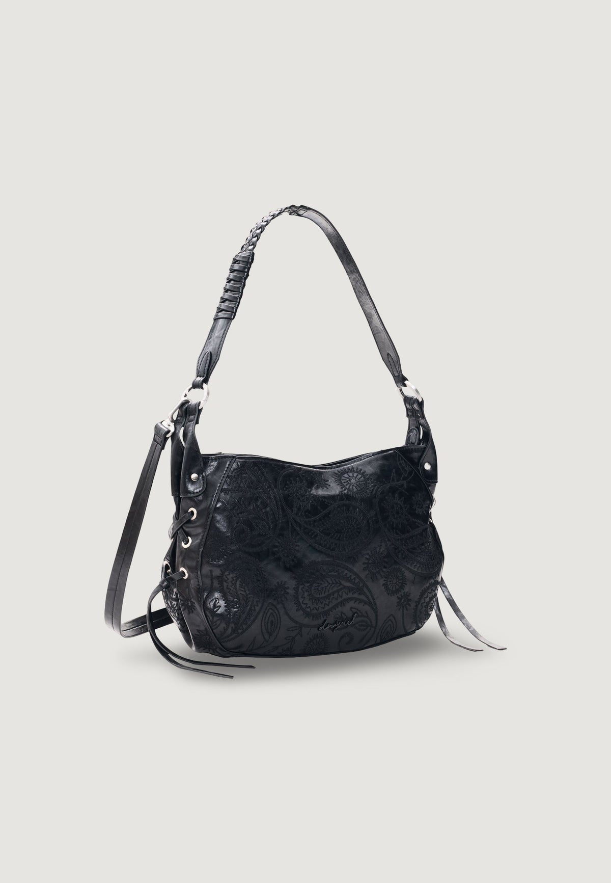Desigual Siroco Quincy Schoudertas met paisleymotief – Zwart