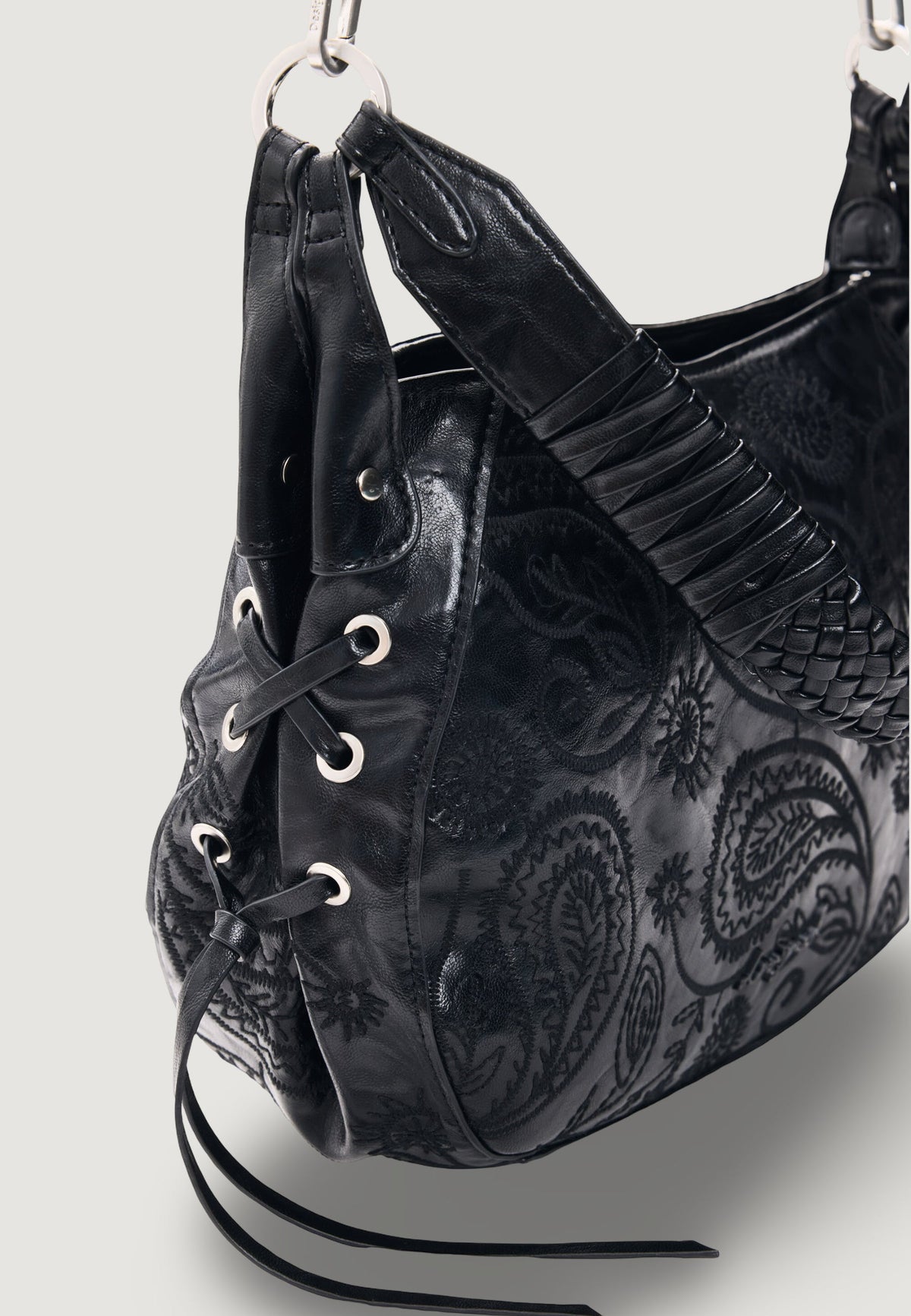 Desigual Siroco Quincy Schoudertas met paisleymotief – Zwart