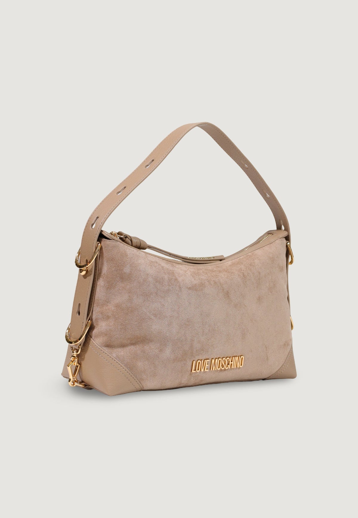Love Moschino Polyester Handtas – Beige