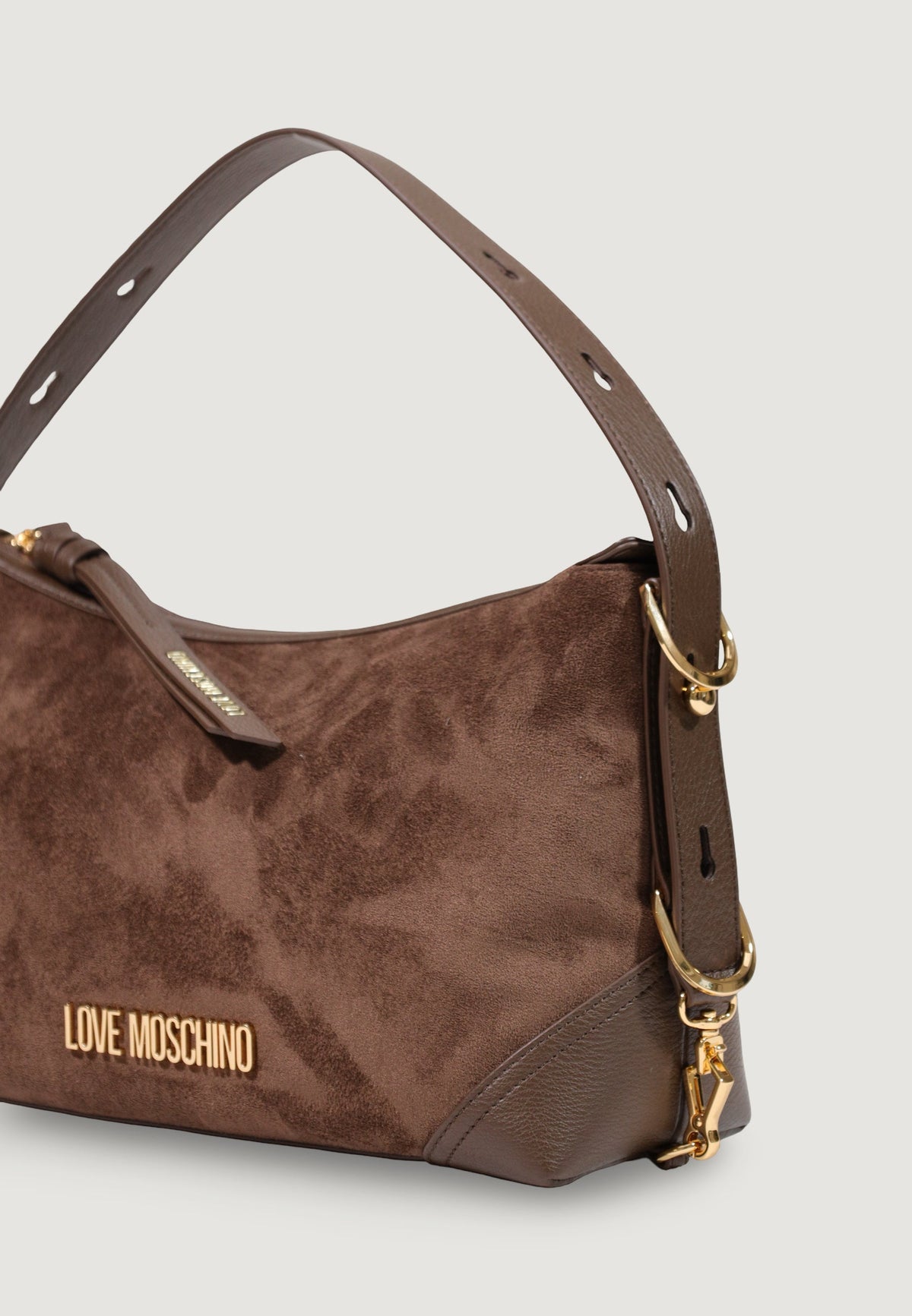Love Moschino Polyester Handtas – Bruin