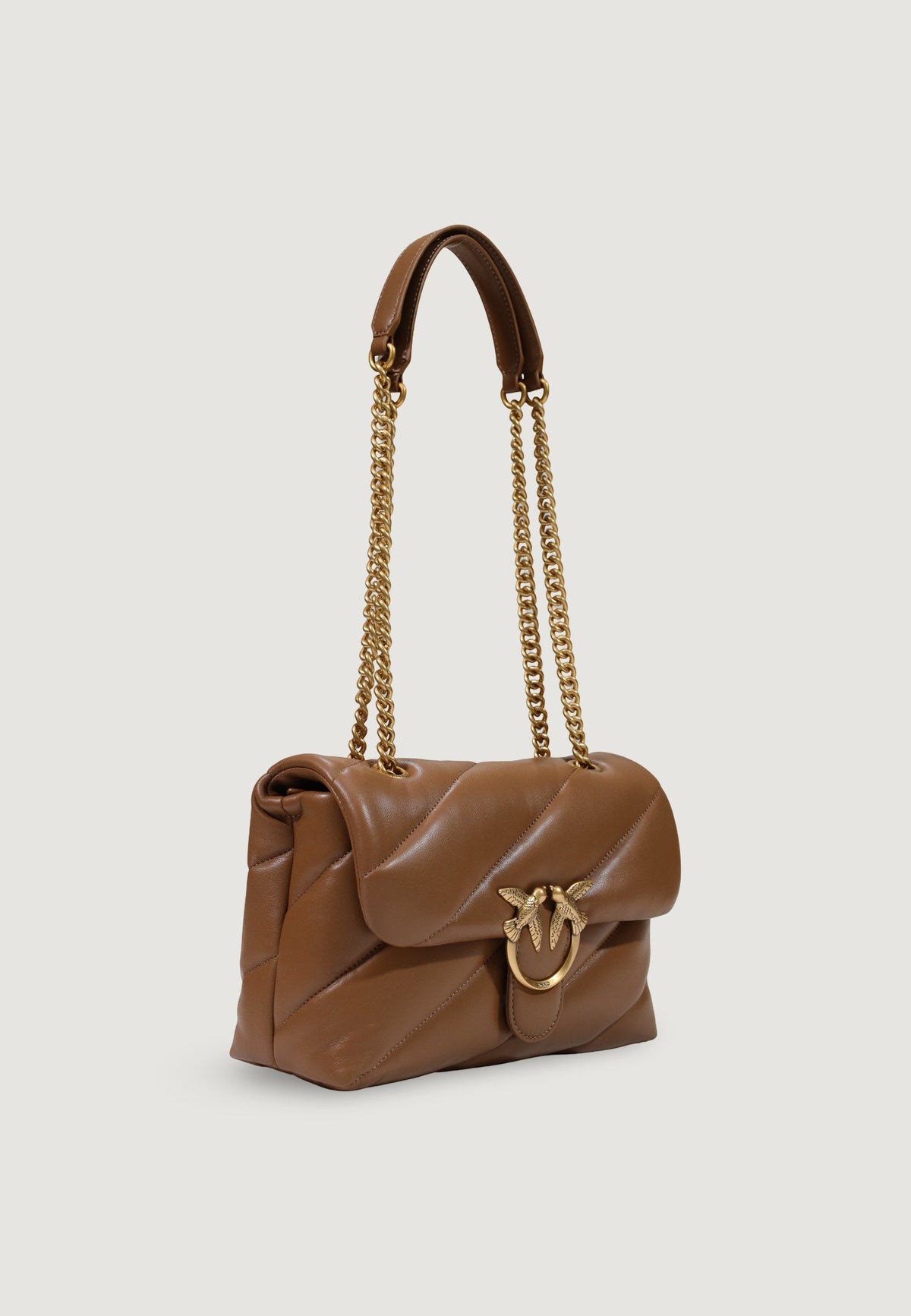 Pinko Love Puff Classic Handtas – Bruin