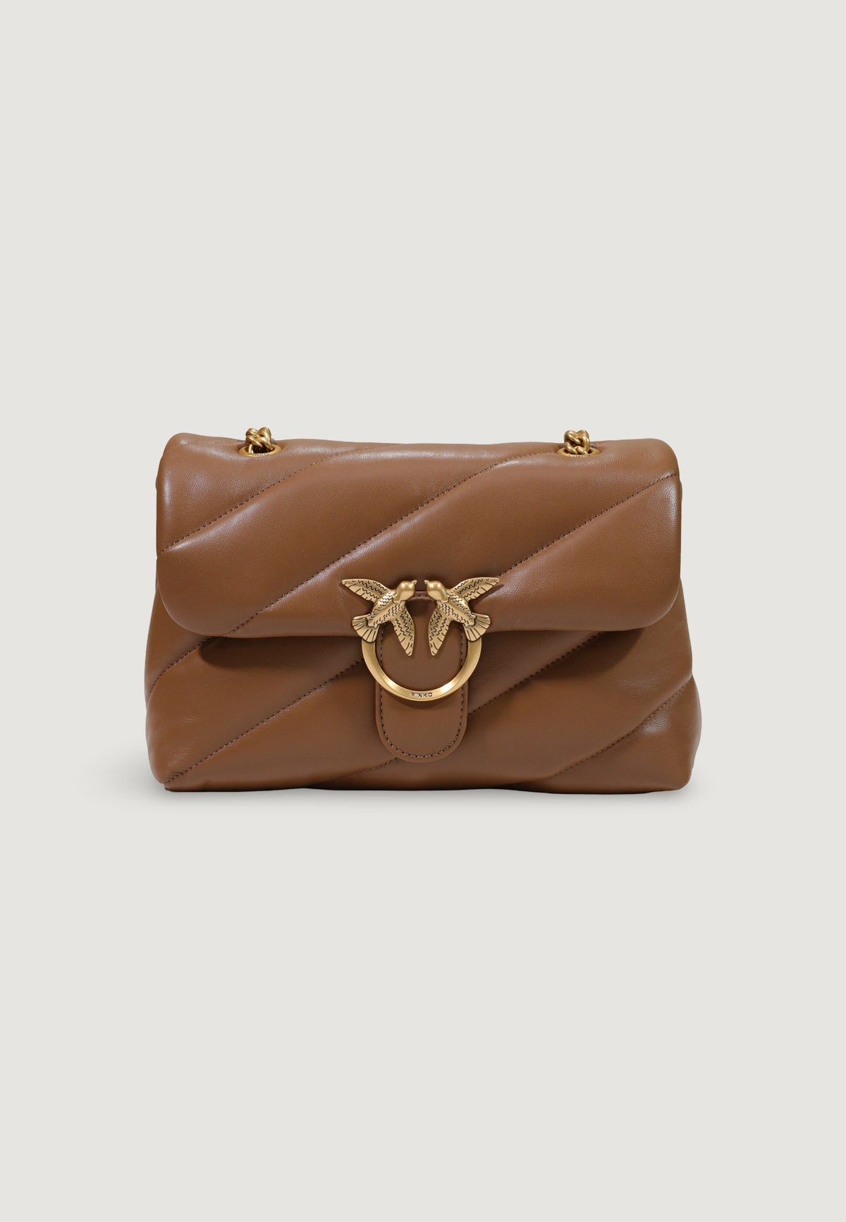 Pinko Love Puff Classic Handtas – Bruin