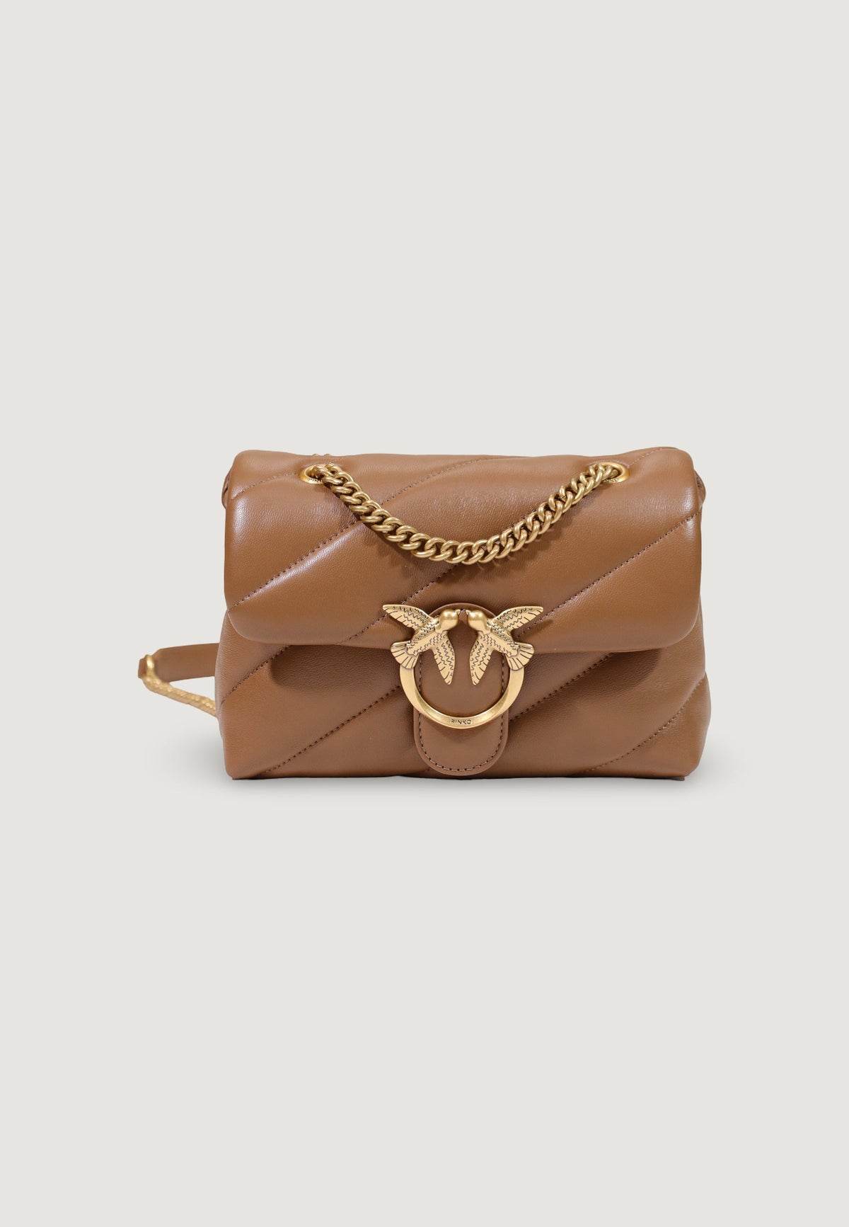 Pinko Love Puff Mini Schoudertas – Bruin