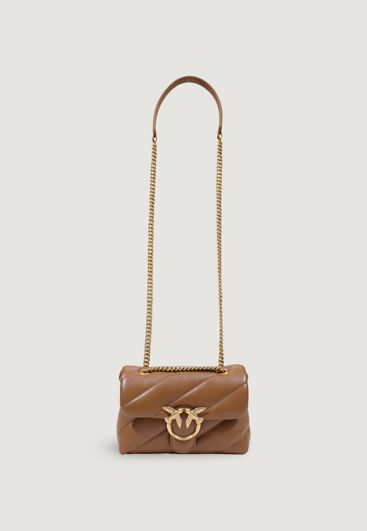 Pinko Love Puff Mini Schoudertas – Bruin