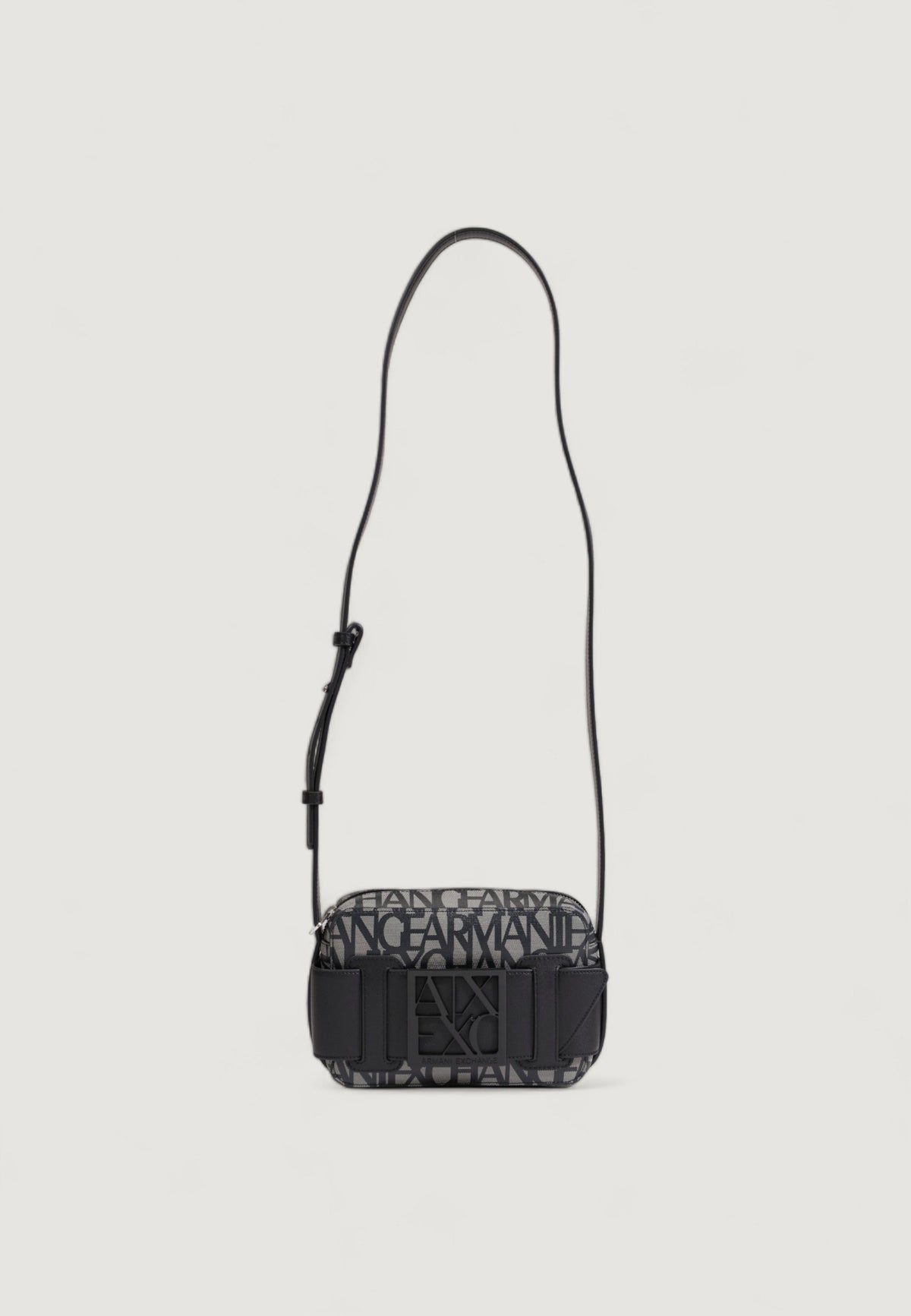 Armani Exchange Polyurethaan Schoudertas met Print – Beige