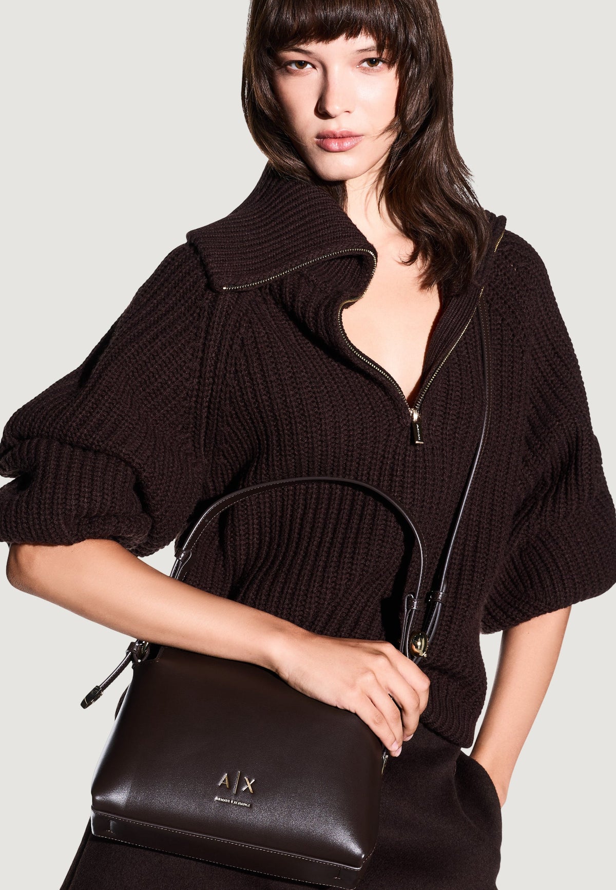 Armani Exchange Kleine Handtas – Bruin