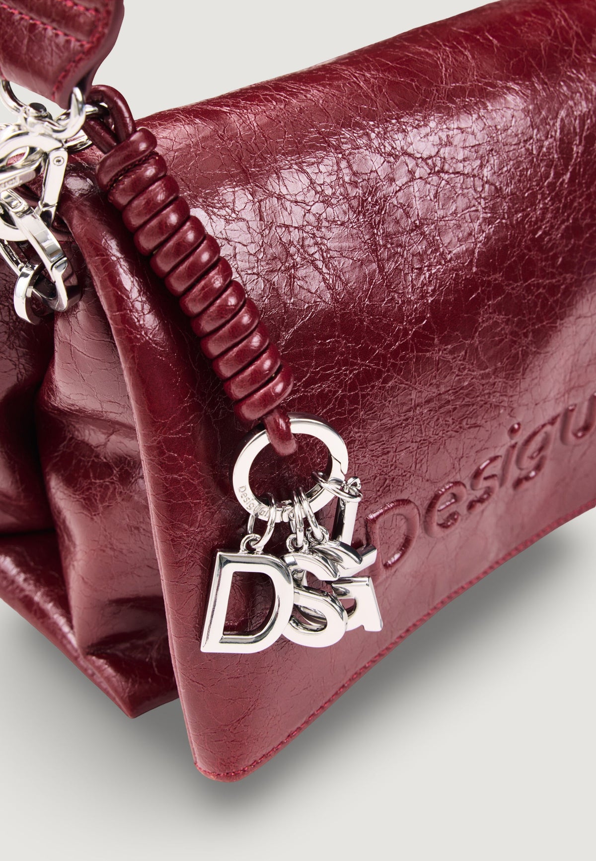 Desigual Half Logo Venecia 4.0 Schoudertas met handvat – Bordeaux