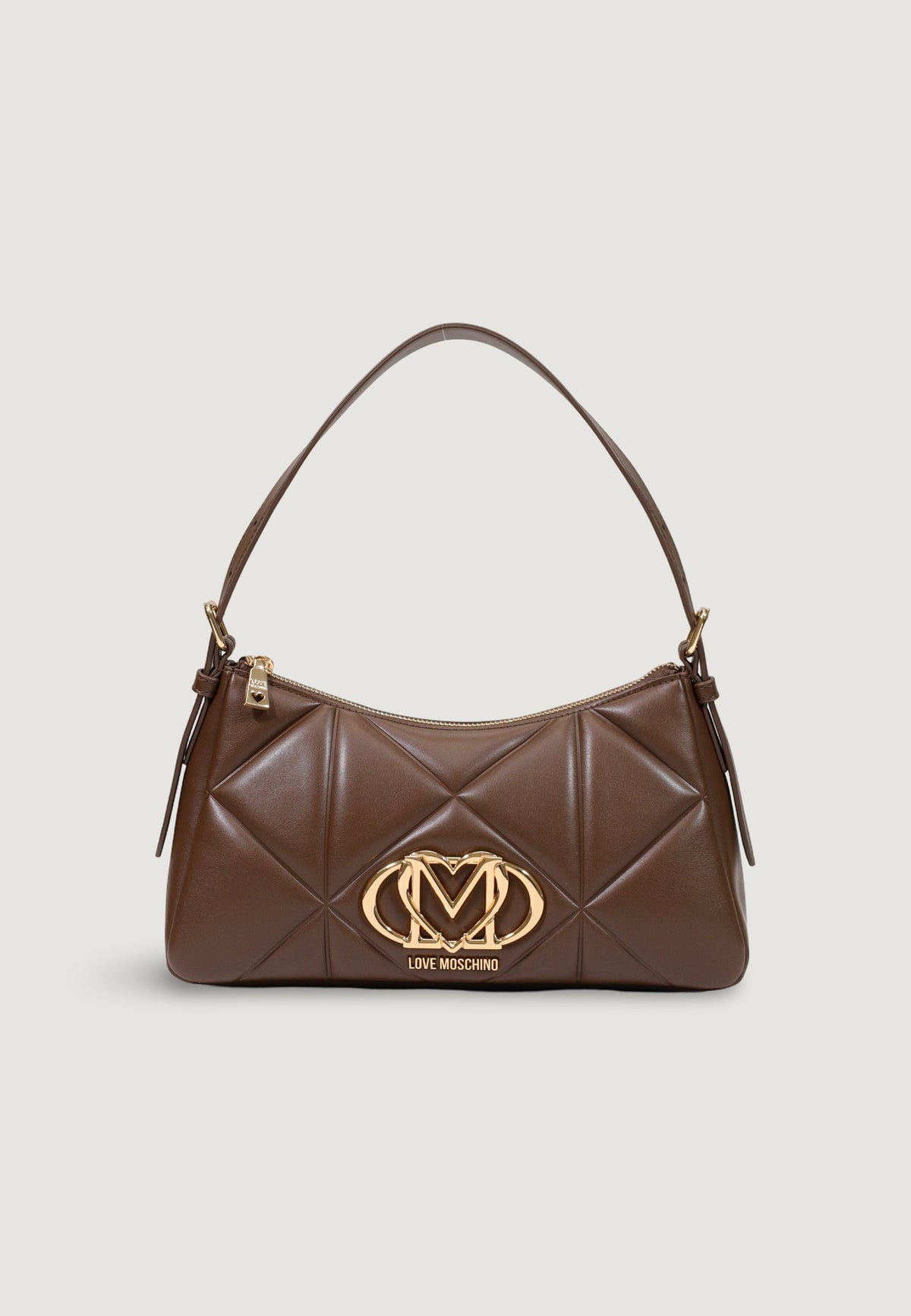 Love Moschino Handtas met Geometrisch Patroon – Bruin