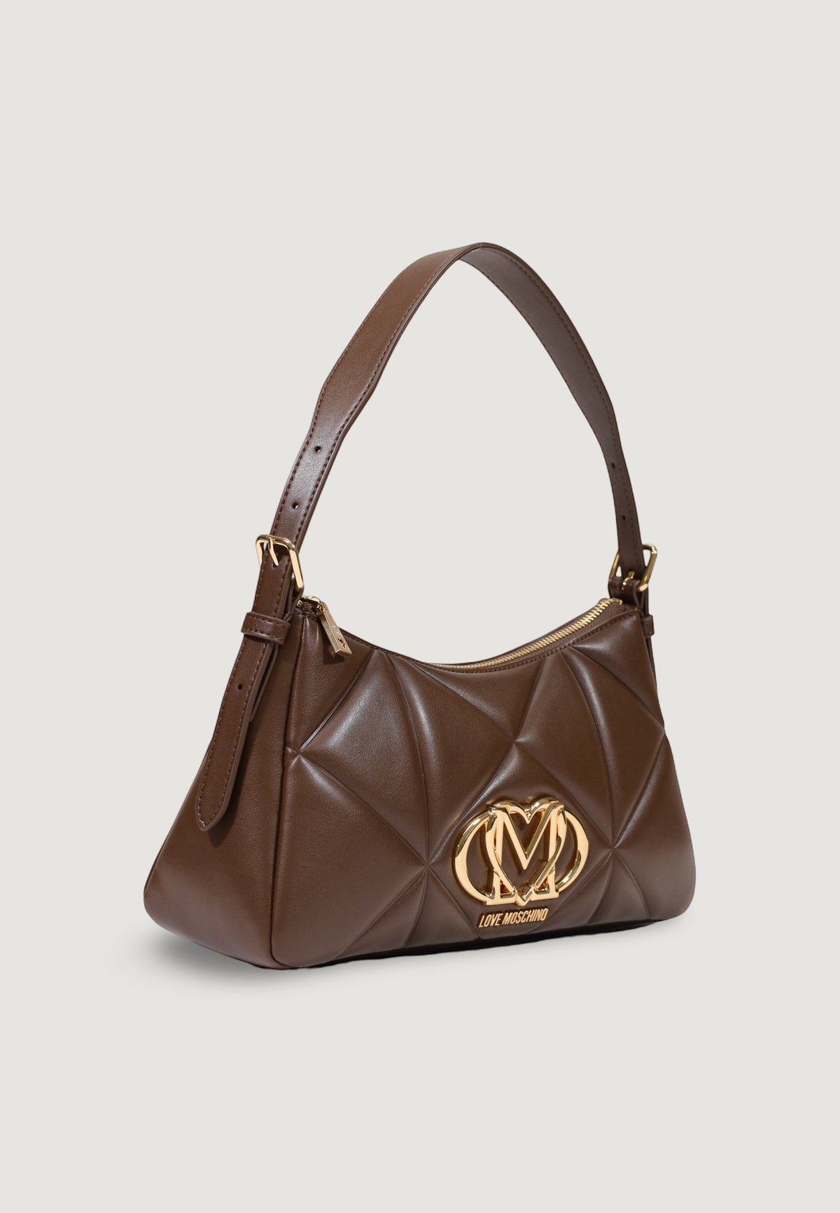 Love Moschino Handtas met Geometrisch Patroon – Bruin