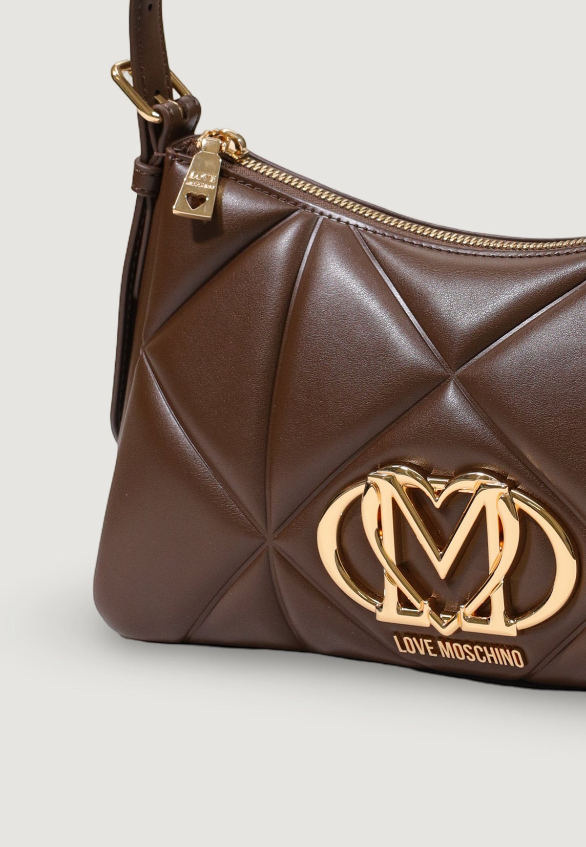 Love Moschino Handtas met Geometrisch Patroon – Bruin