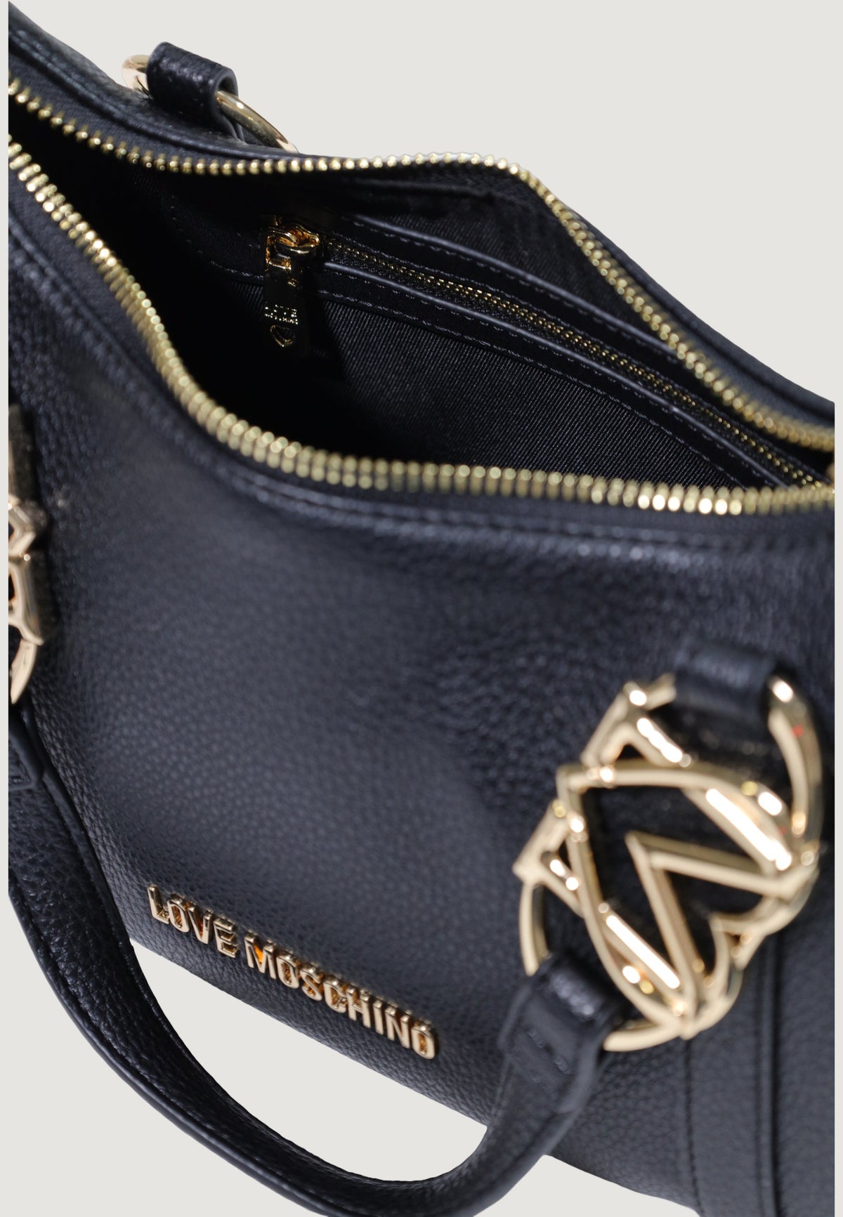 Love Moschino Schoudertas met Binnenvakken – Zwart