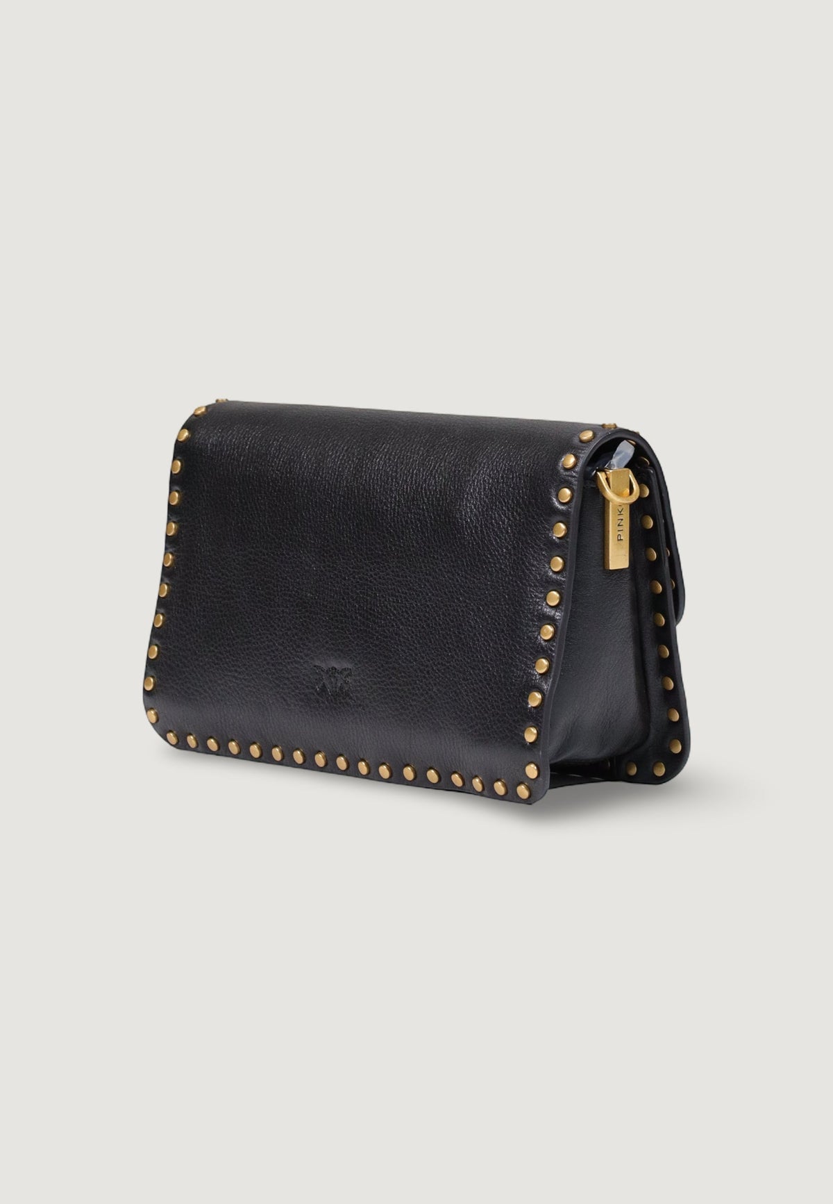 Pinko Love One Slouchy Mini Studs Schoudertas – Zwart