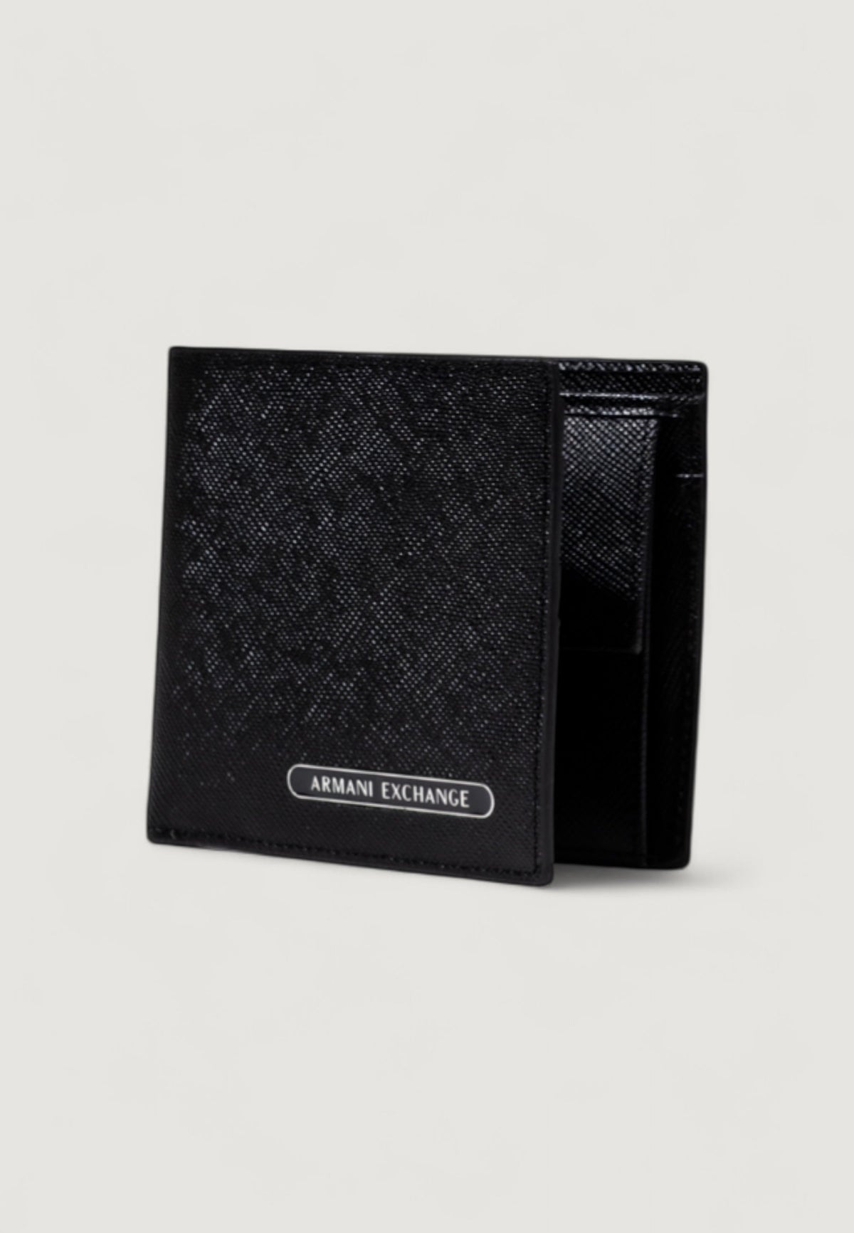 Armani Exchange Leren Portemonnee met Accessoire – Zwart