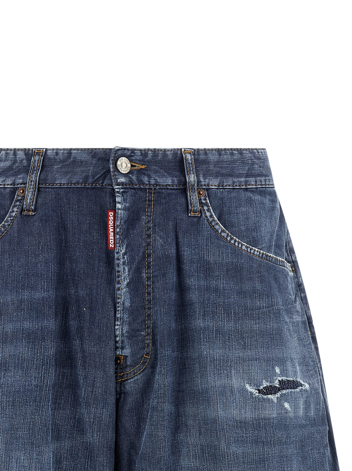 Dsquared2 Boxer Denim Bermuda – Donkerblauw