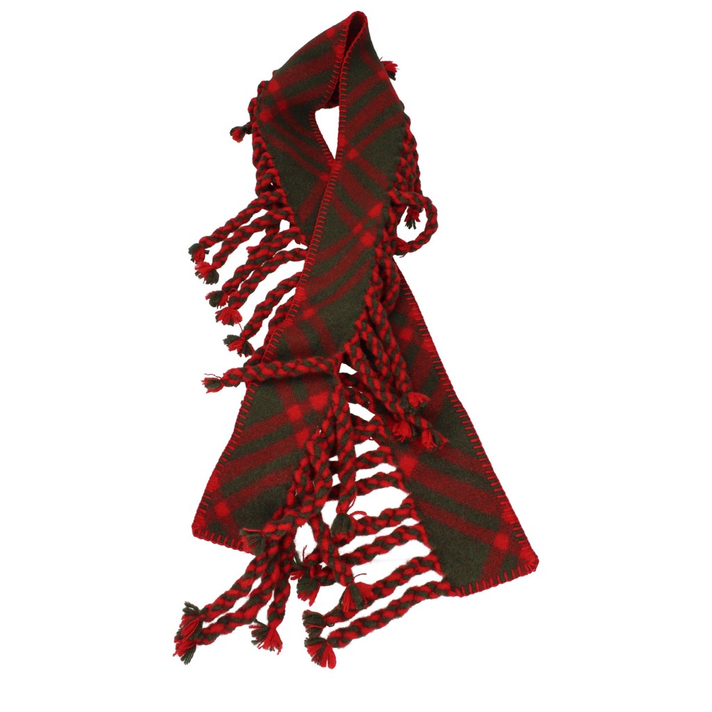 Burberry Wollen sjaal met ruitpatroon – Rood