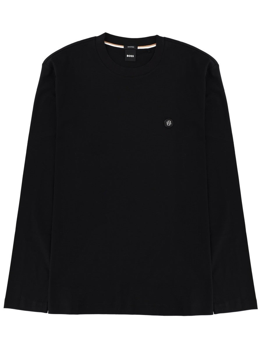 Boss C-Townley T-shirt met lange mouwen – Zwart