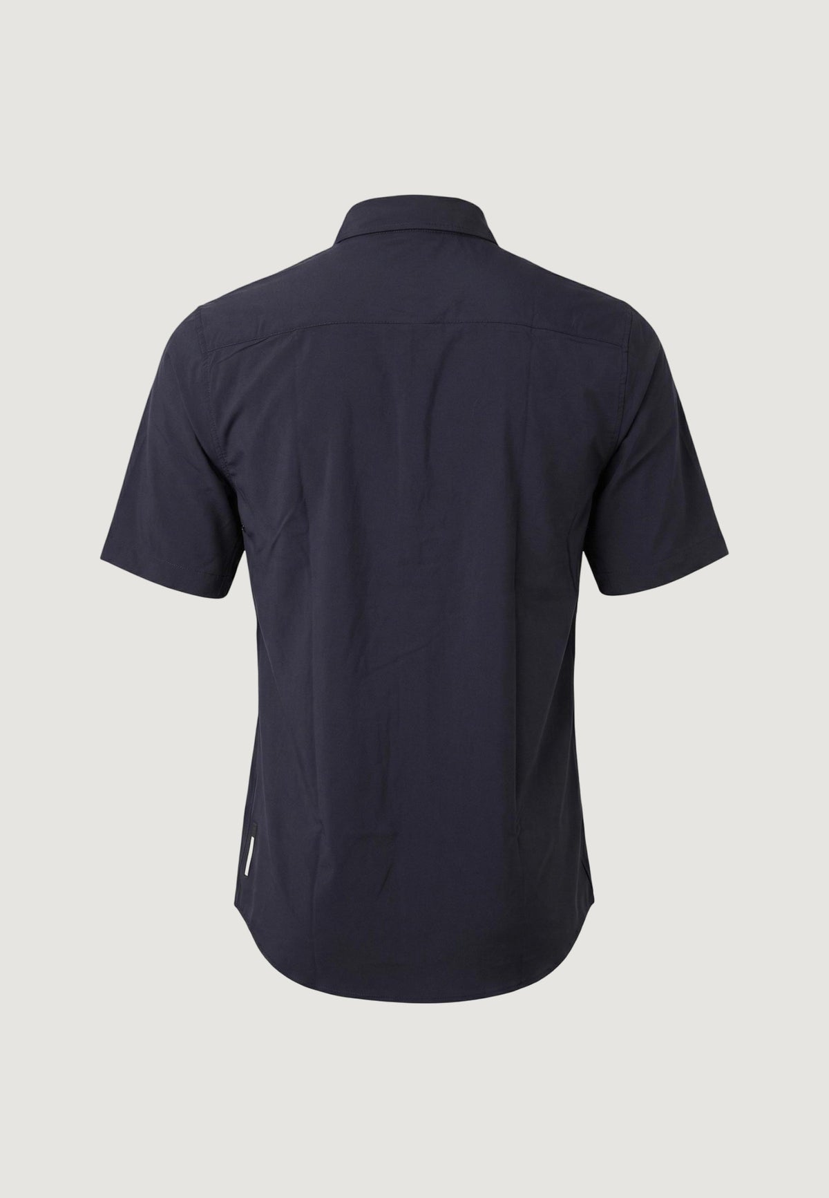 Armani Exchange Polyamide Overhemd met Korte Mouwen – Blauw